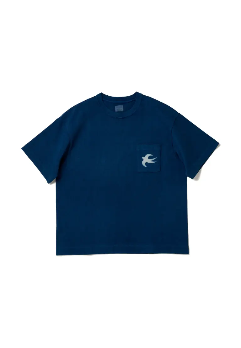 BUAISOU 「銀座のつばめ」Tシャツ インディゴ