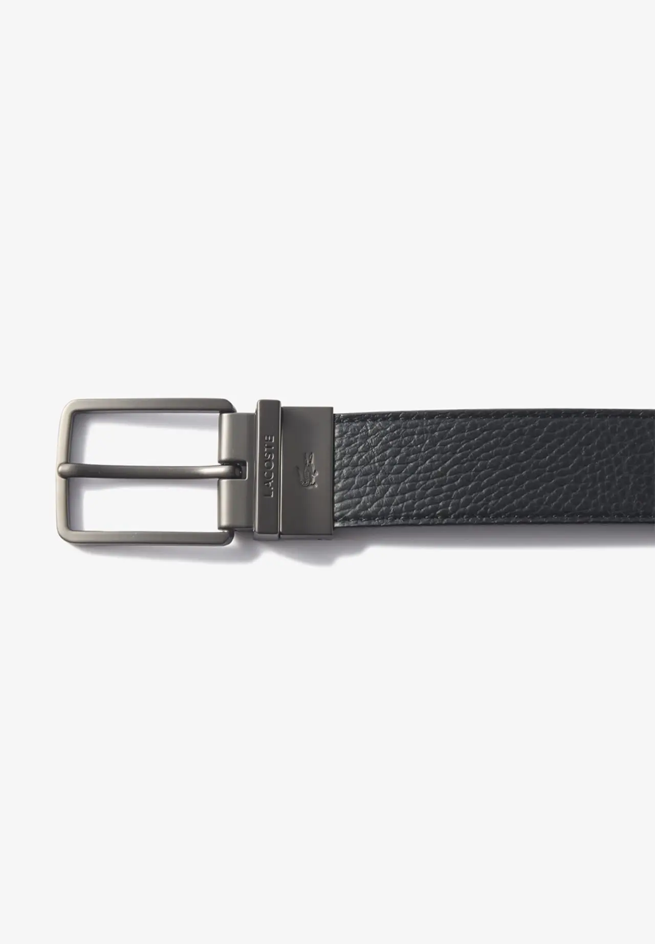 Men's Reversible Gunmetal Buckle Leather Belt