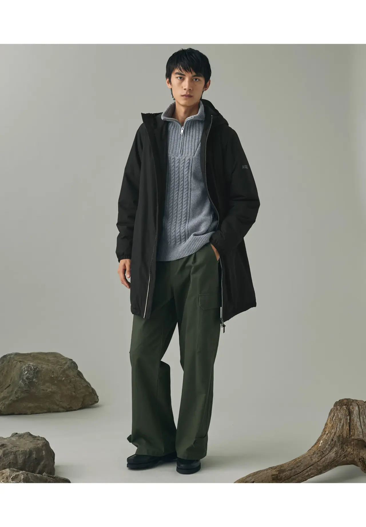 [RainPack Warm] Breathable Waterproof Rainpack Warm Long Jacket