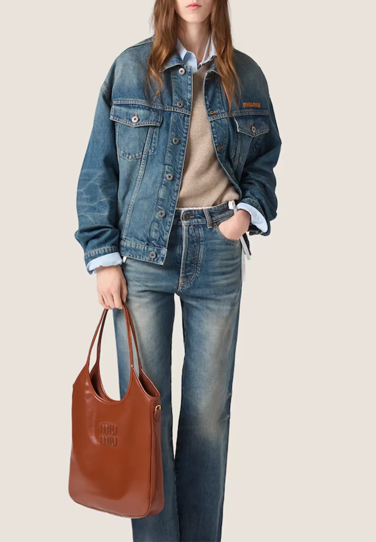 Denim Blouson Jacket