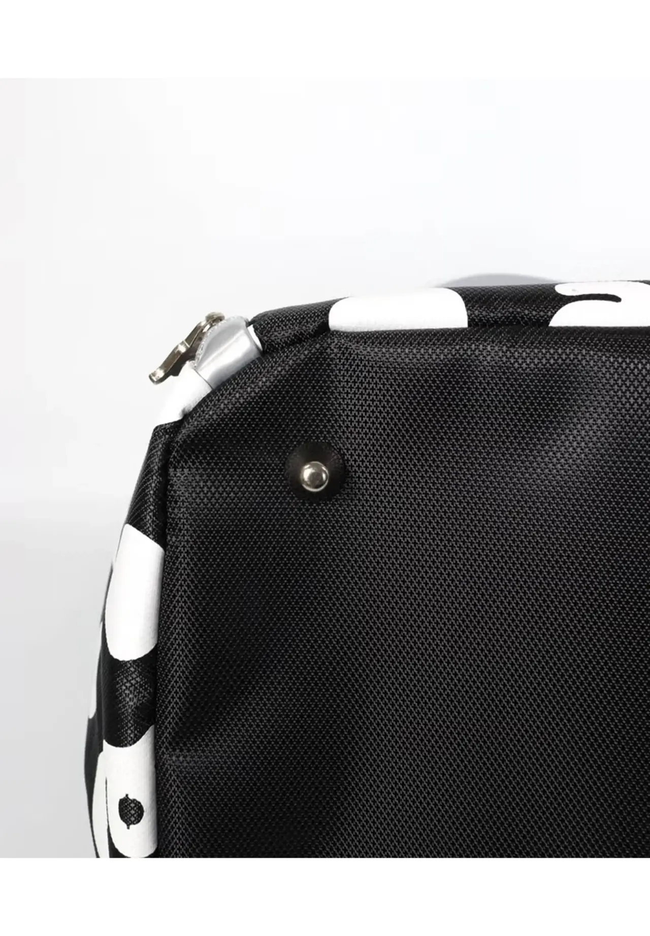 Monochrome dot pattern boston bag
