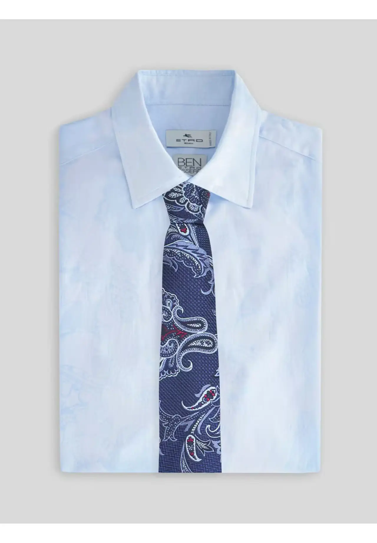  Floral Paisley Motif Silk Jacquard Tie