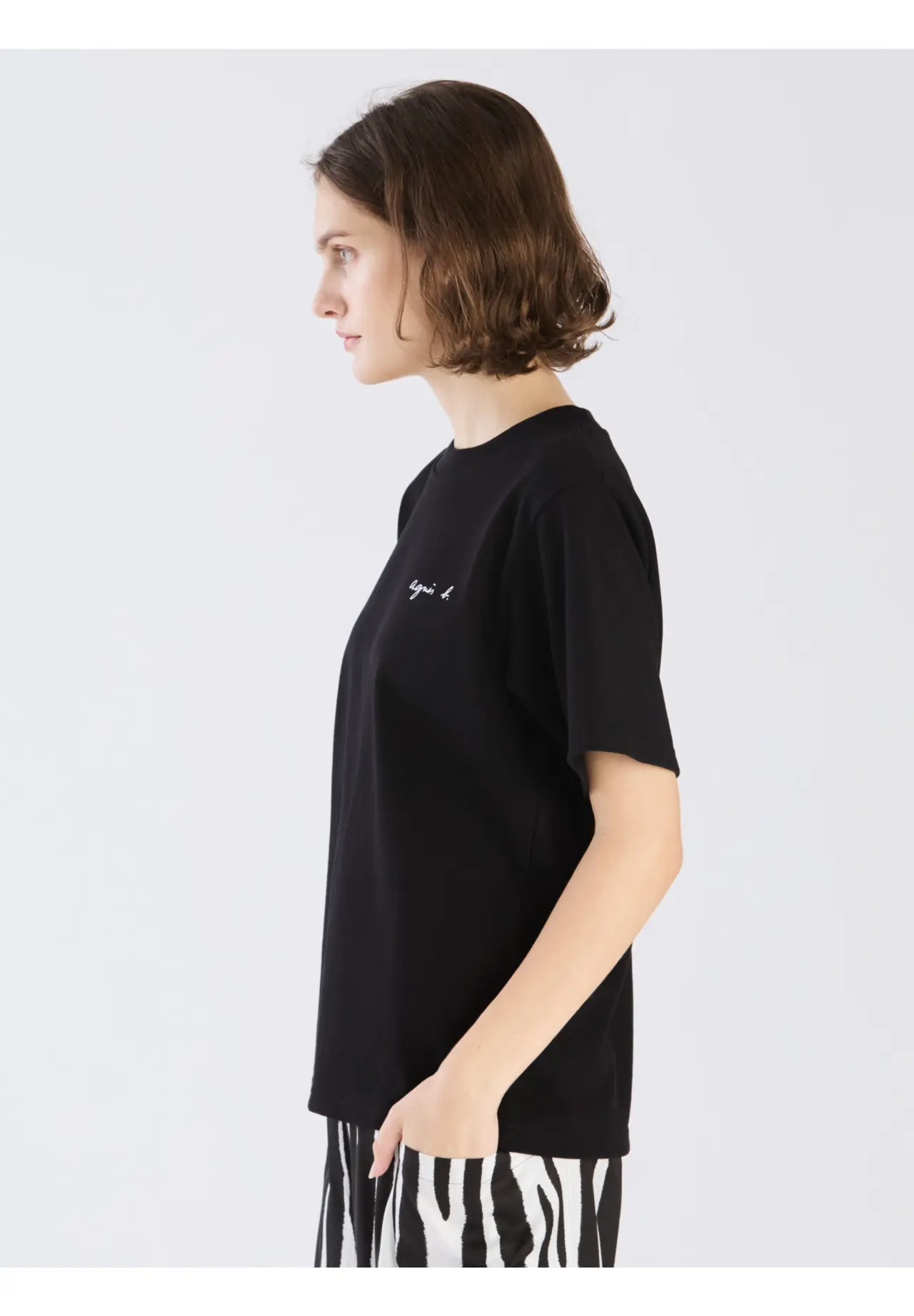 ”Christof” mini logo cotton short-sleeved T-shirt