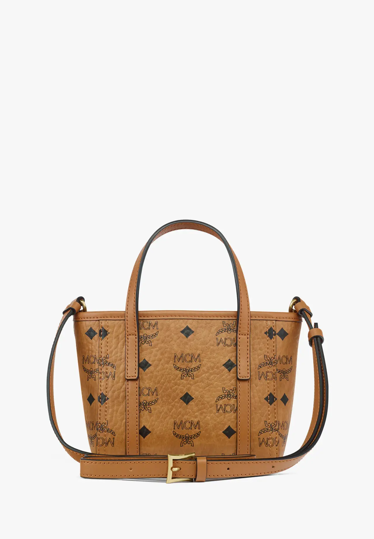 Toni Top-Zip Shopper Bag in Visetos
