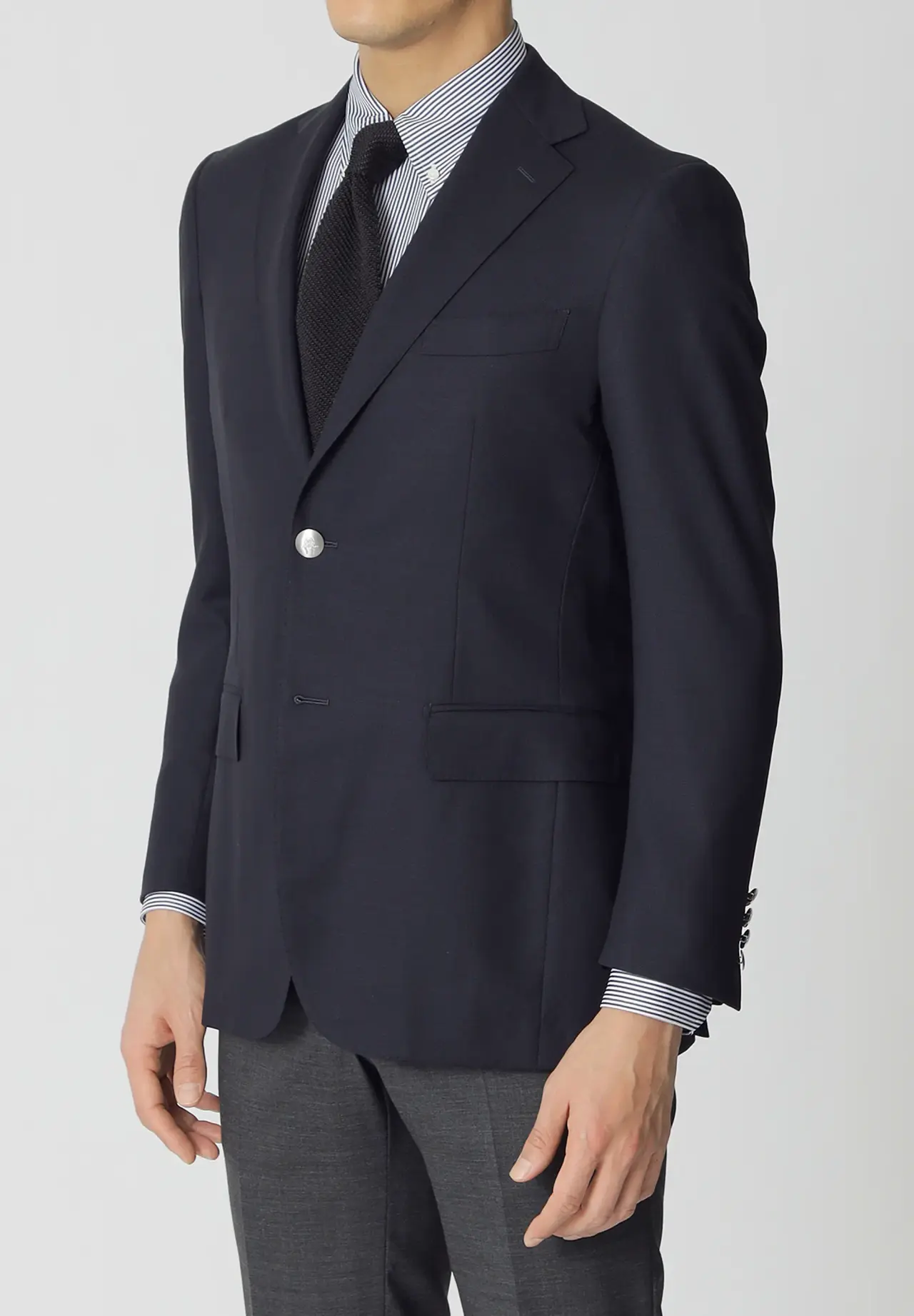 Worsted Twisted Yarn Oxford Summer Blazer