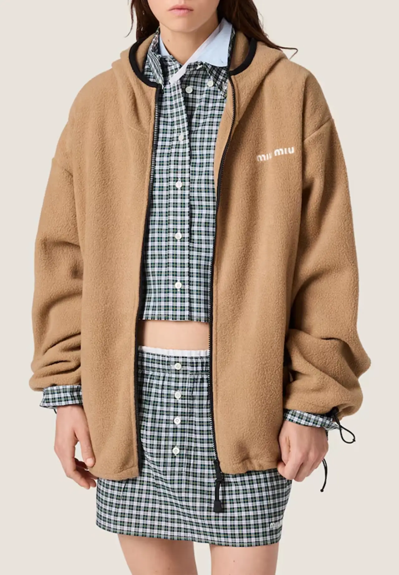 Cotton Fleece Zip-Up Hoodie