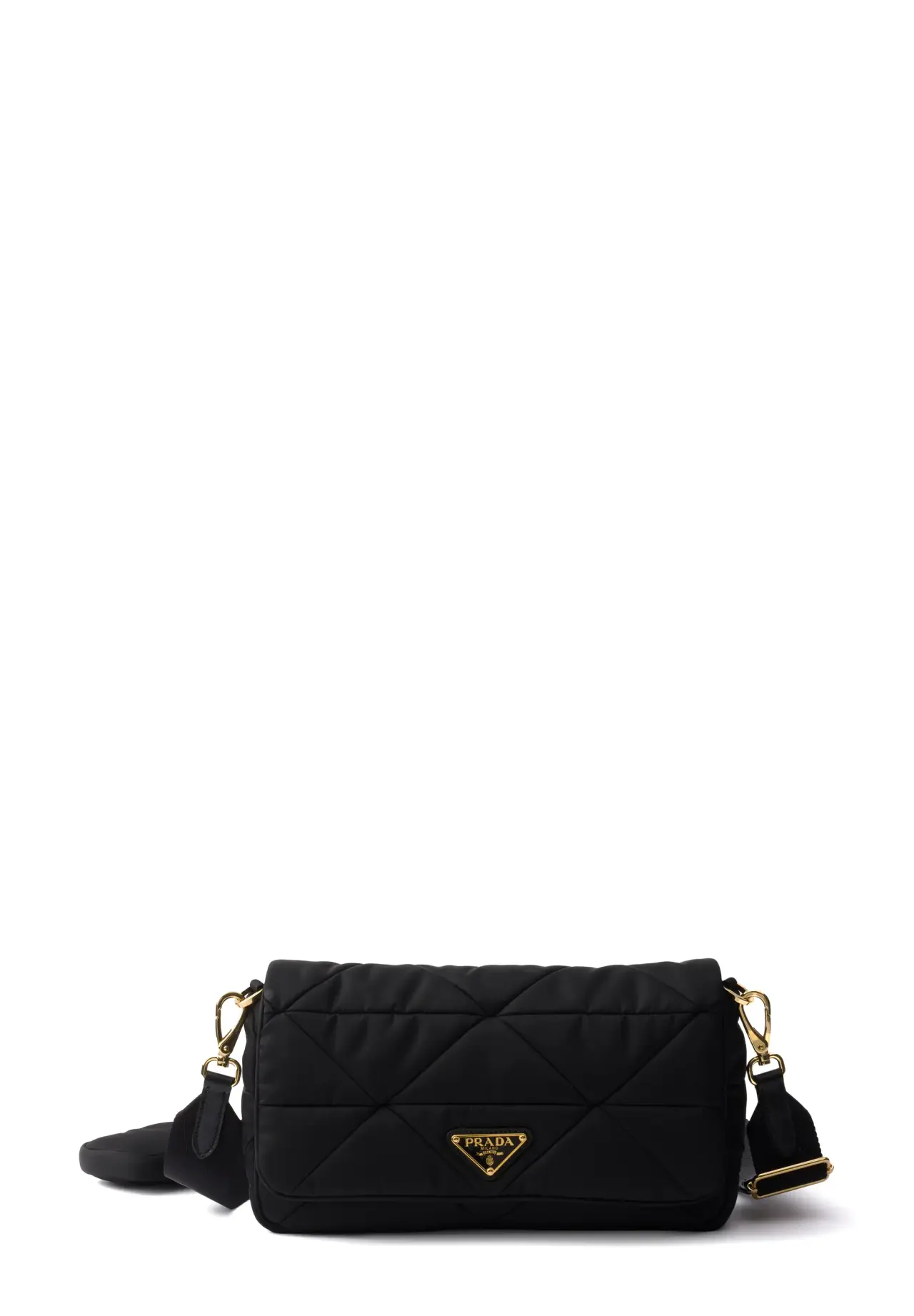 Padded Re-Nylon Shoulder Bag