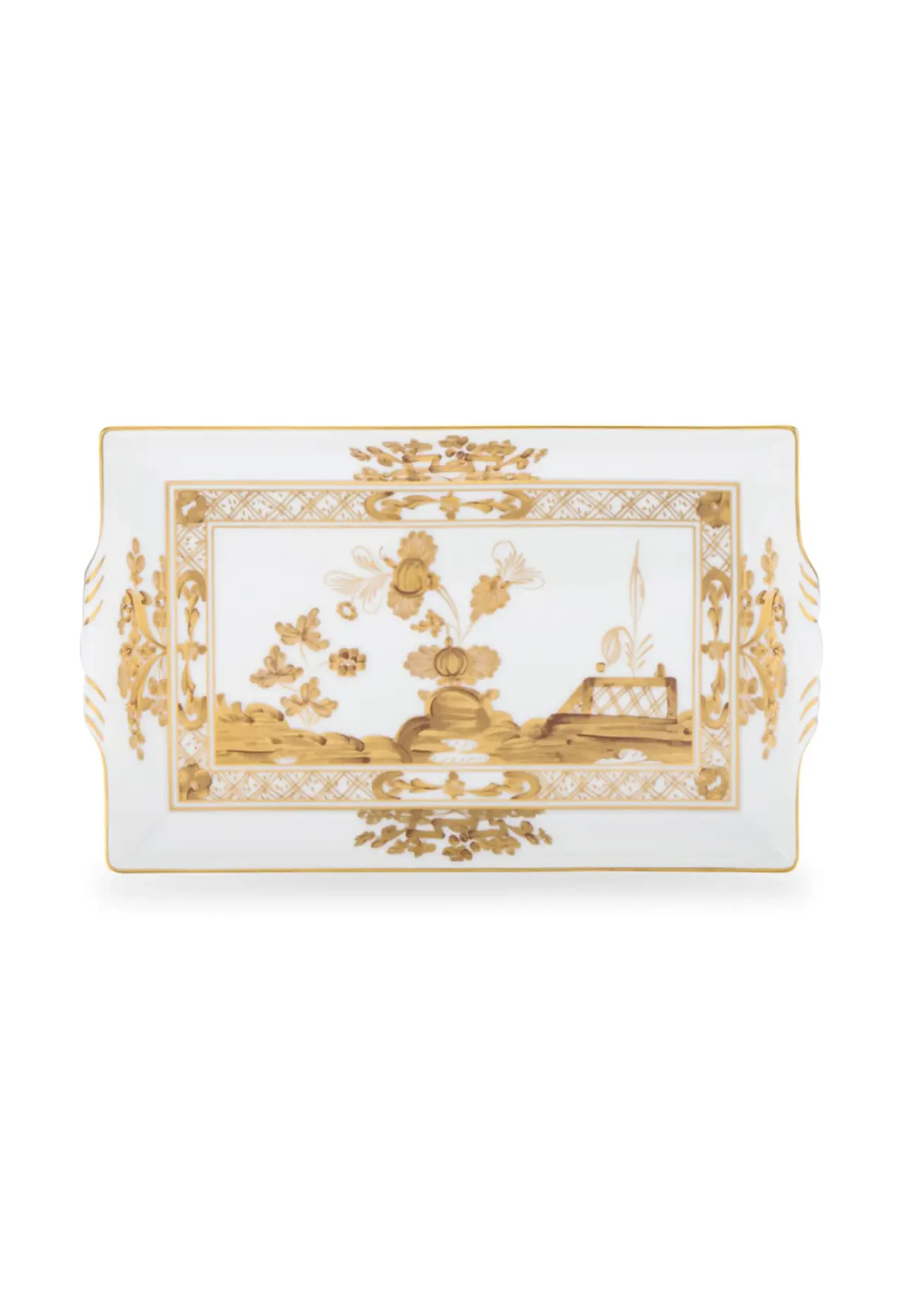 小长方形托盘 Oriente Italiano Aurum