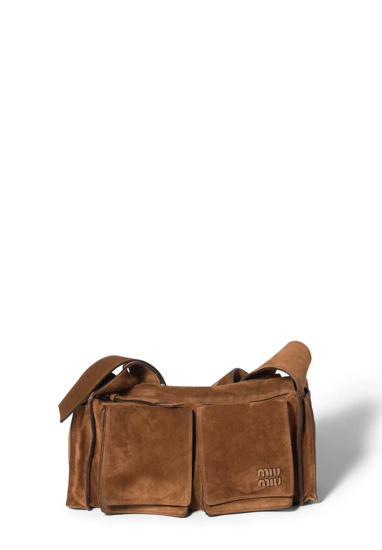 Utility Suede Shoulder Bag | Matsuya Ginza