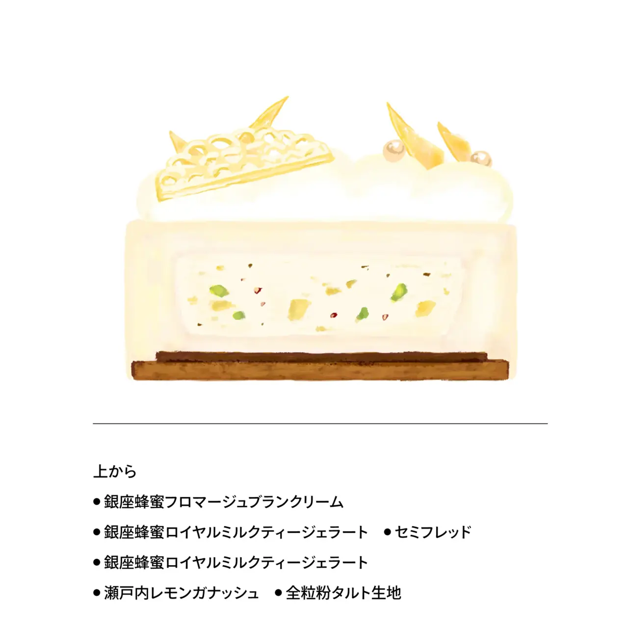 冰淇淋蛋糕 '银座蜂蜜冰淇淋蛋糕'