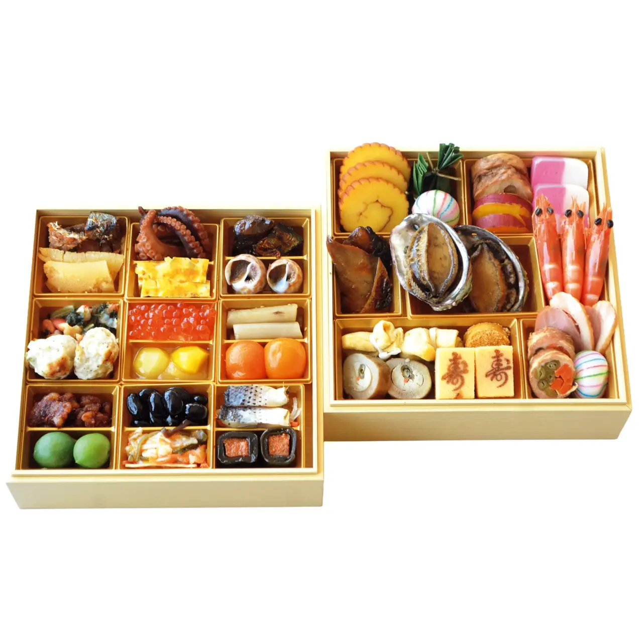 Fukuju Japanese Style Frozen Osechi Two-tier Box