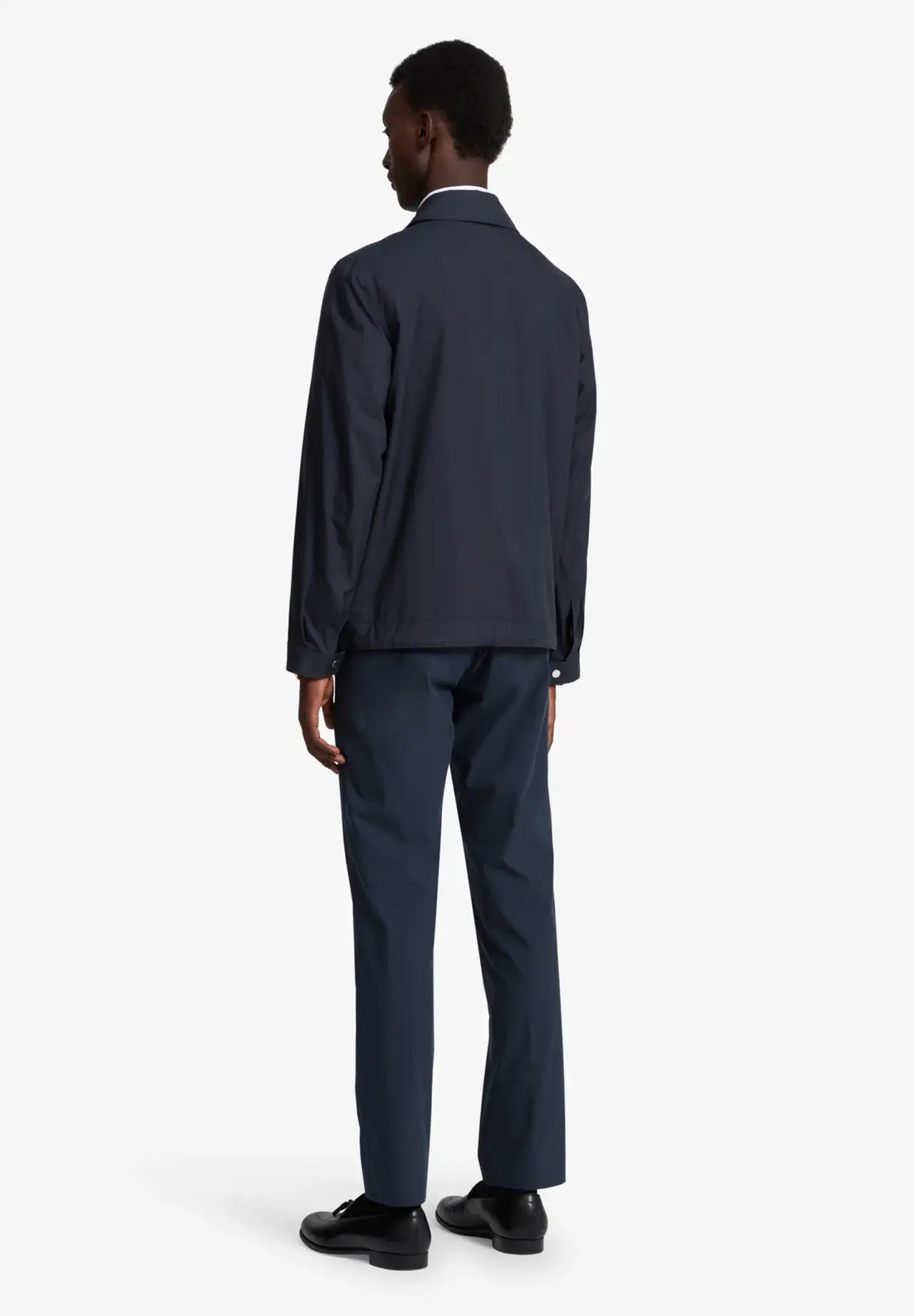 Lightweight Silk Harrington Jacket