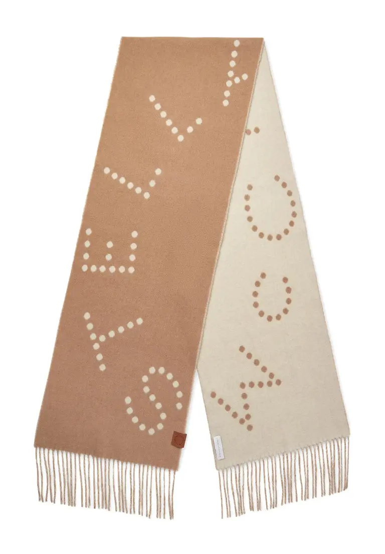 Logo Fringe Scarf