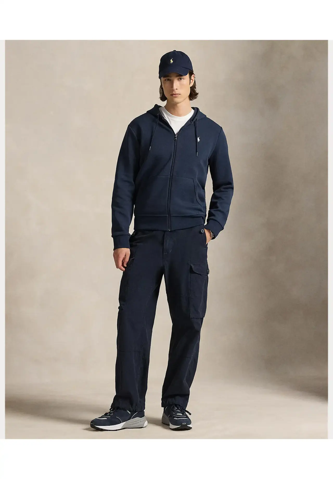 POLO RALPH LAUREN Double Knit Full Zip Hoodie