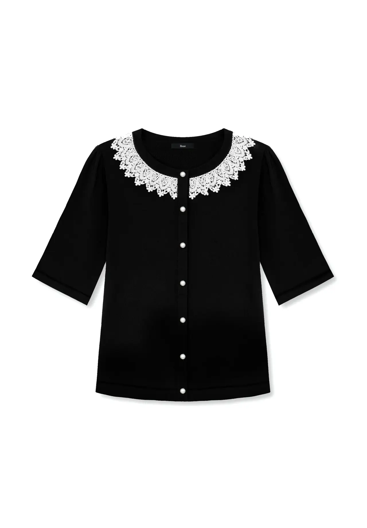 Lace Collar Knit