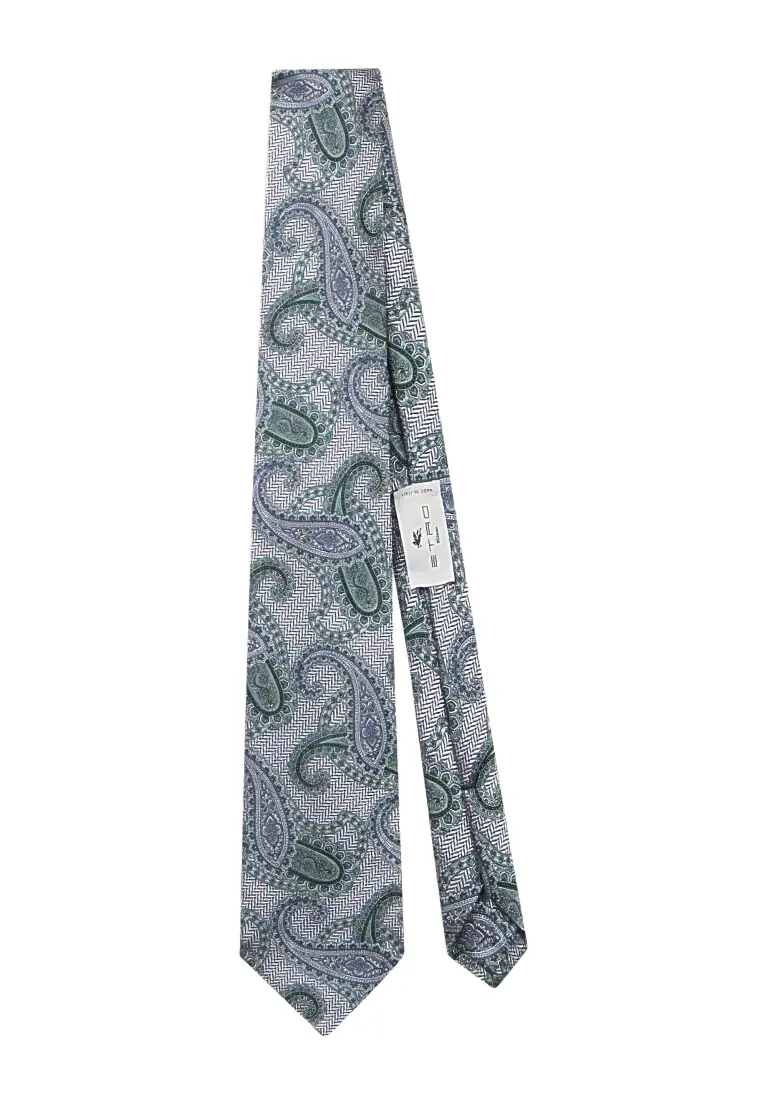 斜纹佩斯利浅紫色领带 8cm