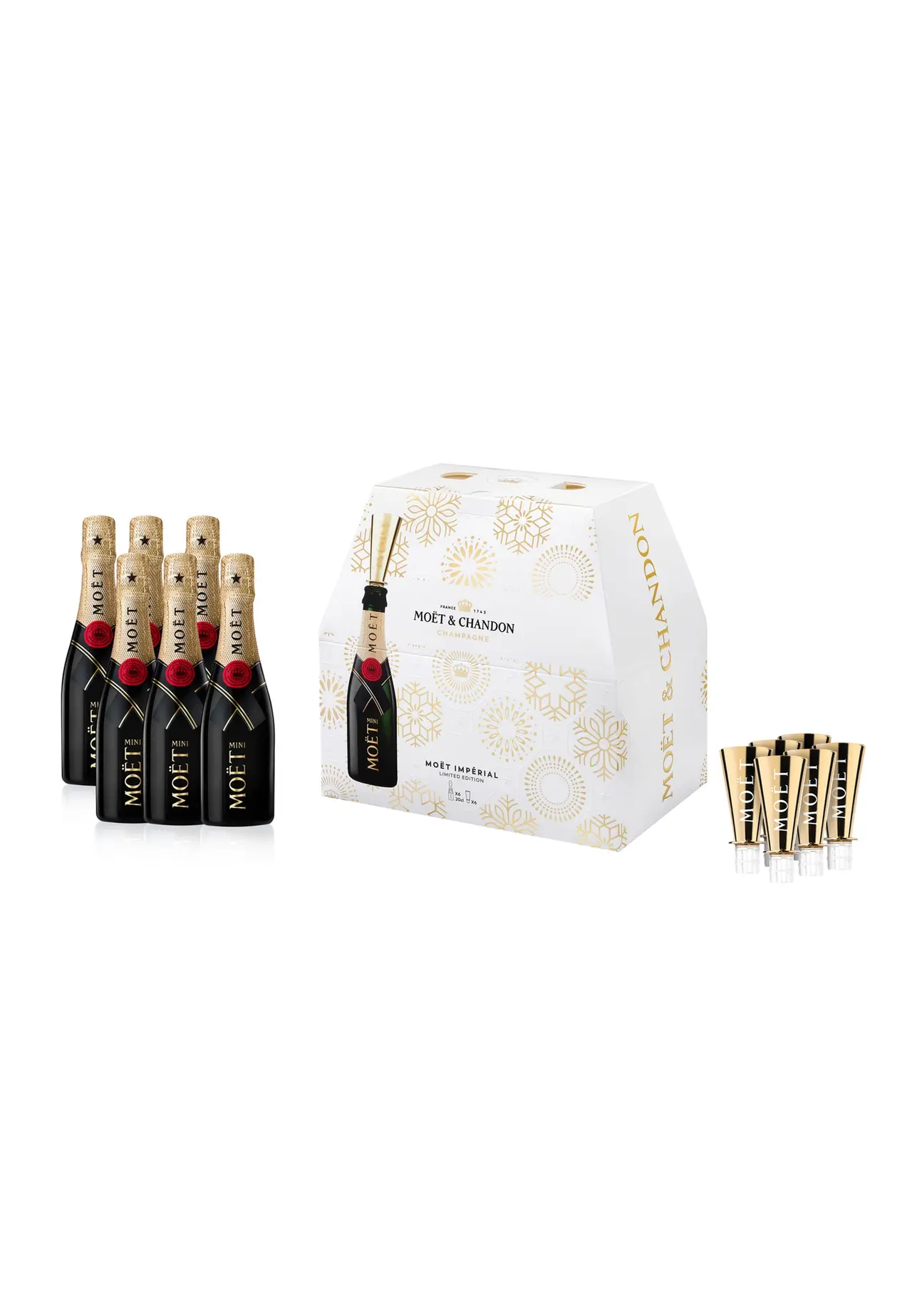 MOET MINI モエ ミニ6本セット 200ml ミニ モエ シェアパック エフェルヴェソンス 200ml x 6 | Matsuya Ginza