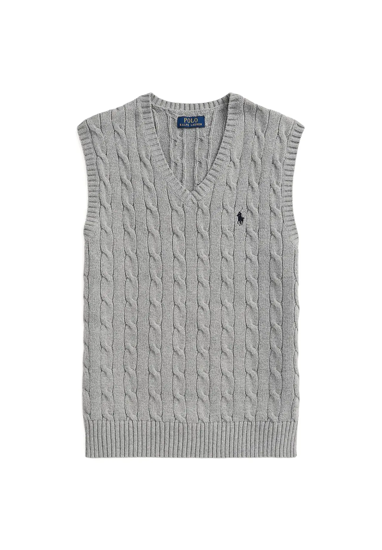 POLO RALPH LAUREN Cable Knit Cotton Sweater Vest