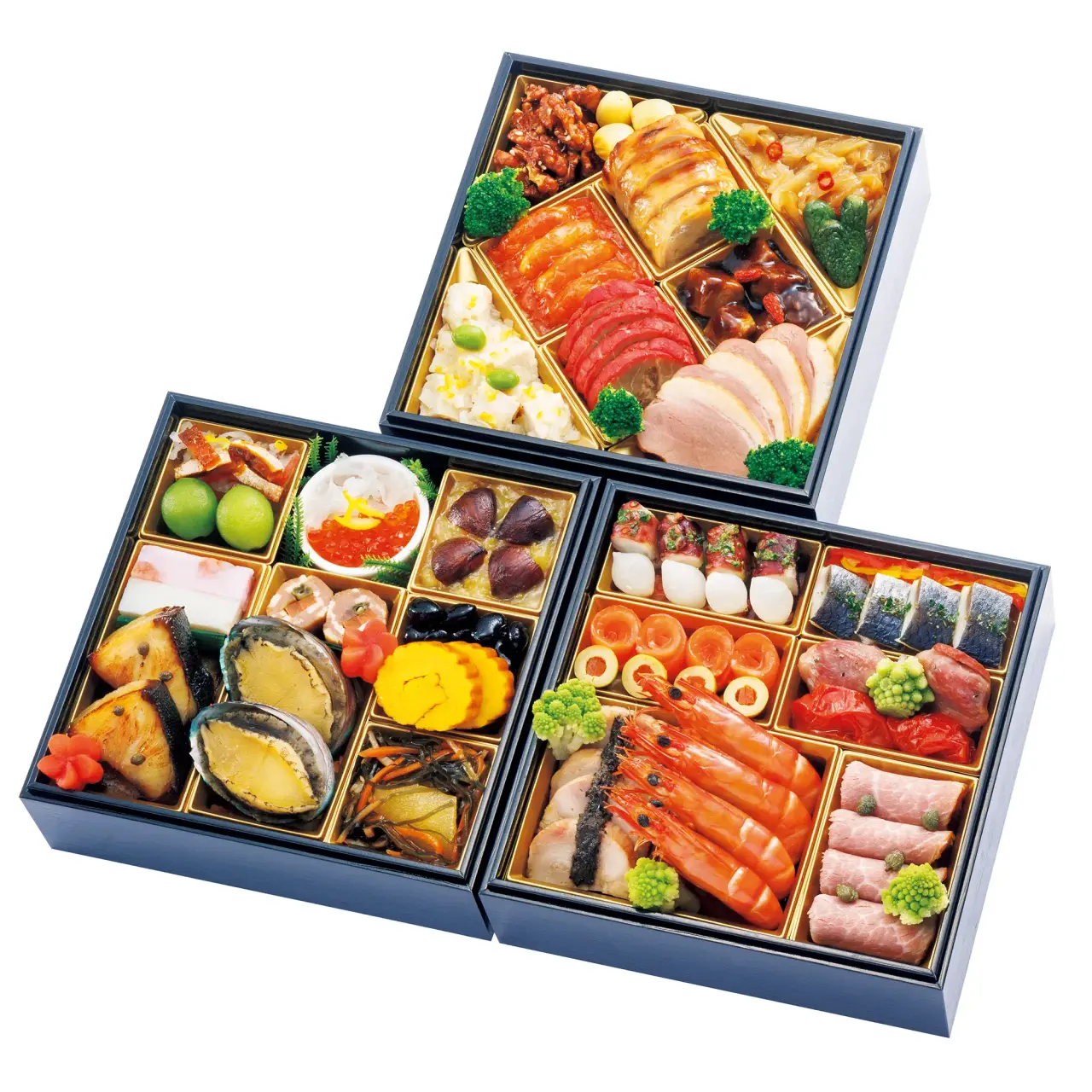 日西中式年夜饭三层重箱