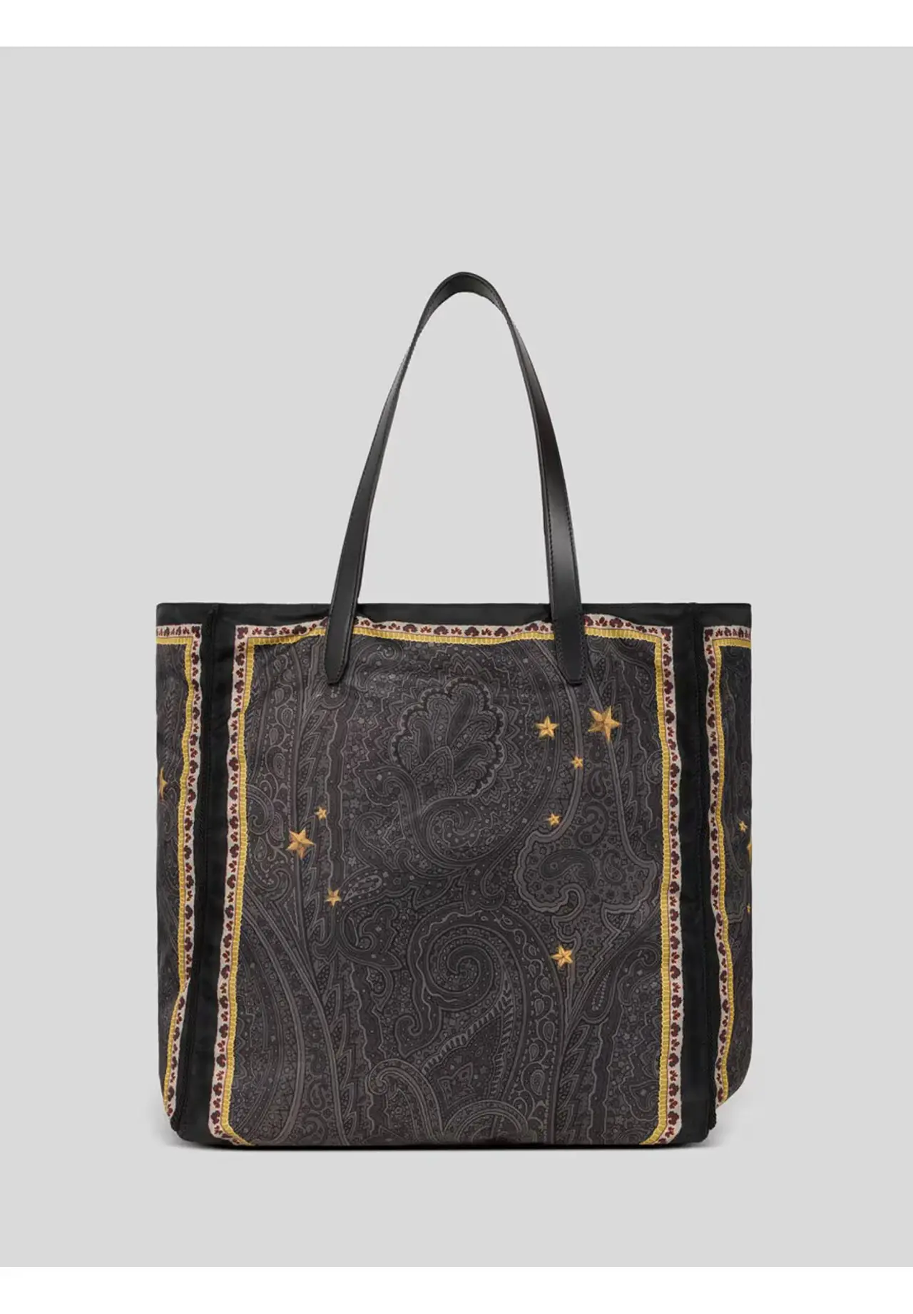  Pegaso Print & Arnica Motif Nylon Tote Bag