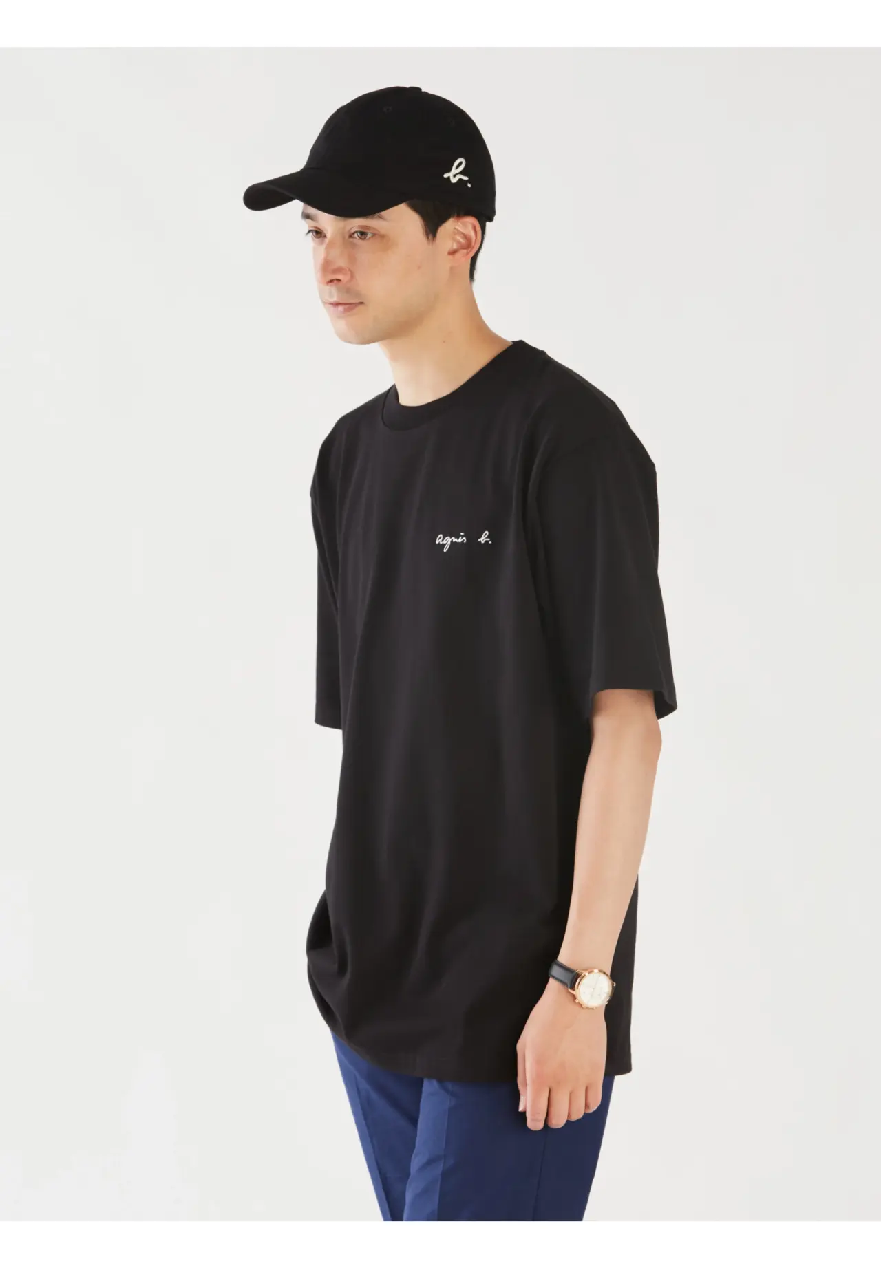 Men's "Christof" Cotton Short Sleeve T-Shirt with Embroidered Logo
