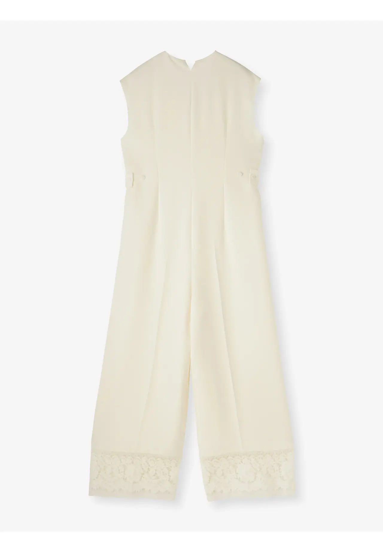 Double Cross Lace Hem All-in-One