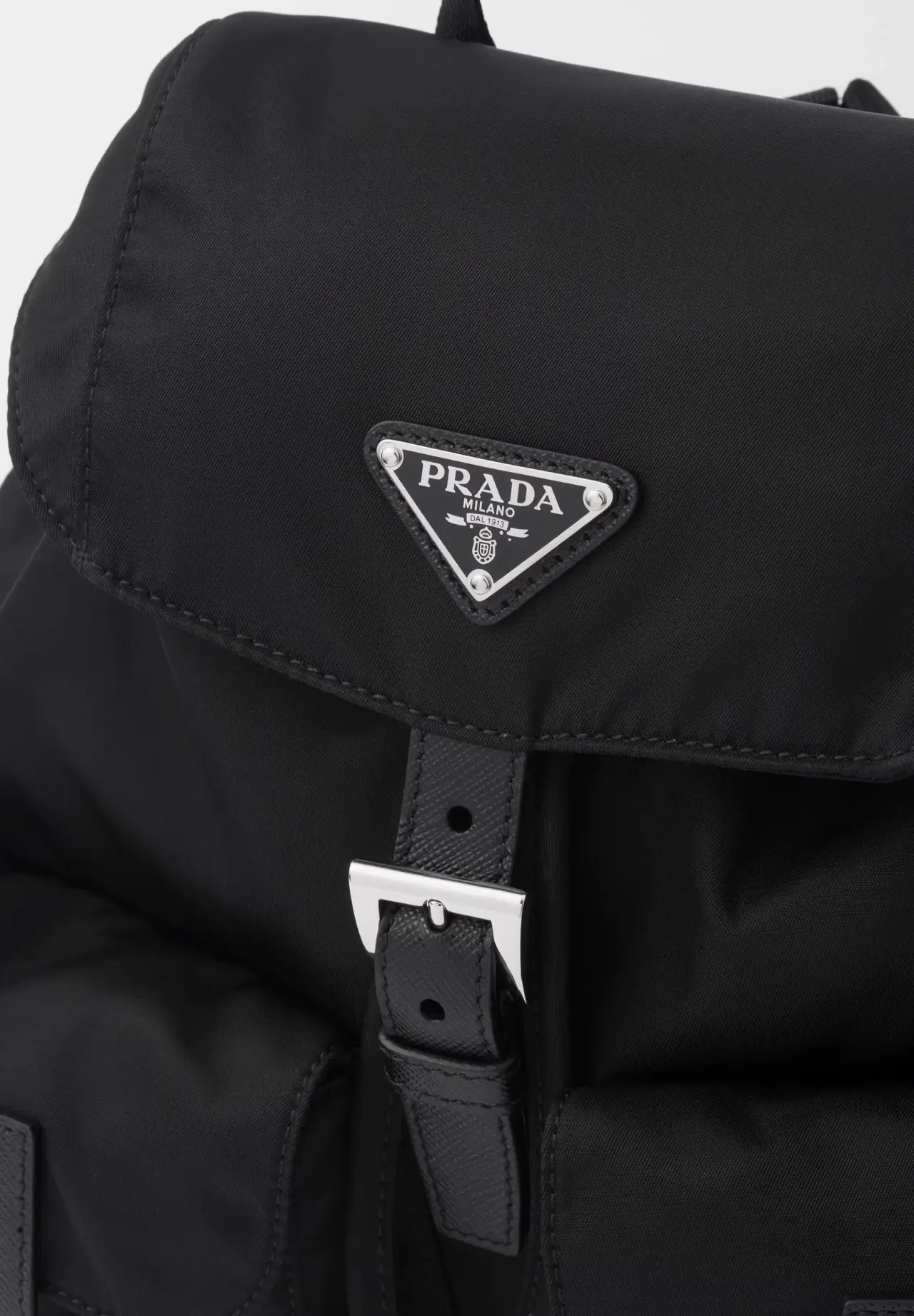 Prada Small Re-Nylon Backpack 1BZ677 Nylon Leather PRADA 1BZ677 Re-Nylon Backpack(Small/Black) | LONDONKELLY  main image 2