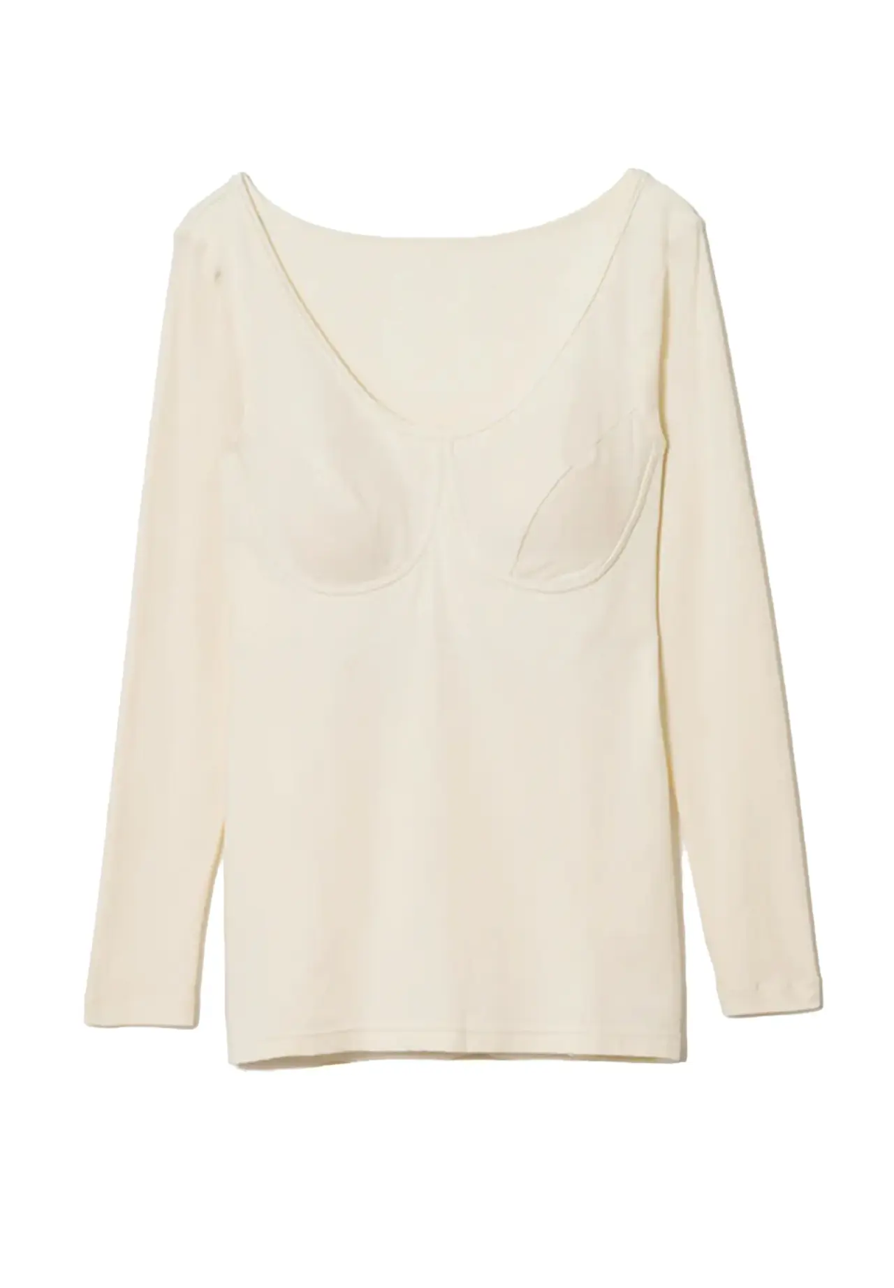 9/10-Sleeve Pullover with Built-in Cups