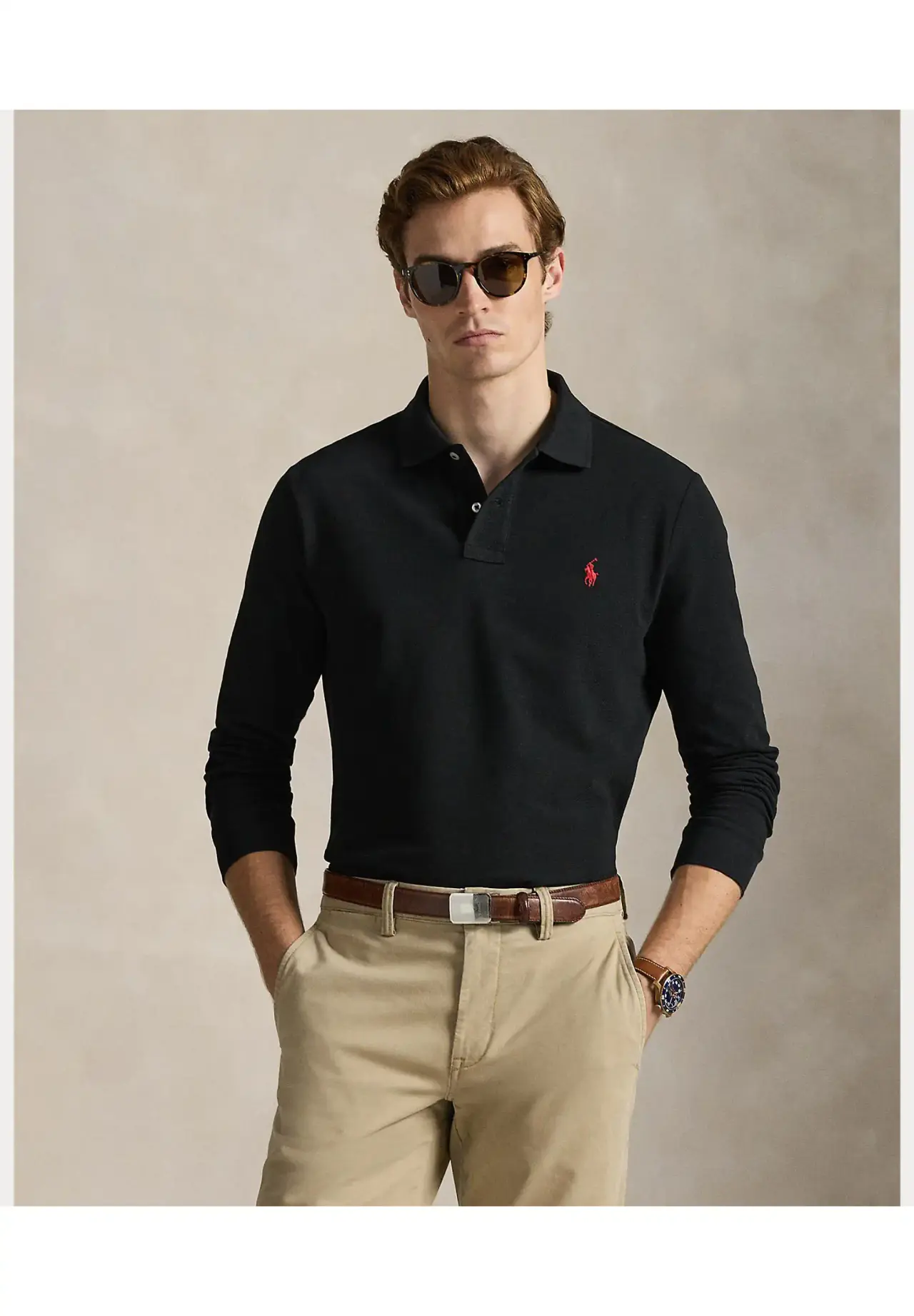 POLO RALPH LAUREN カスタム スリム フィット メッシュ ポロシャツ