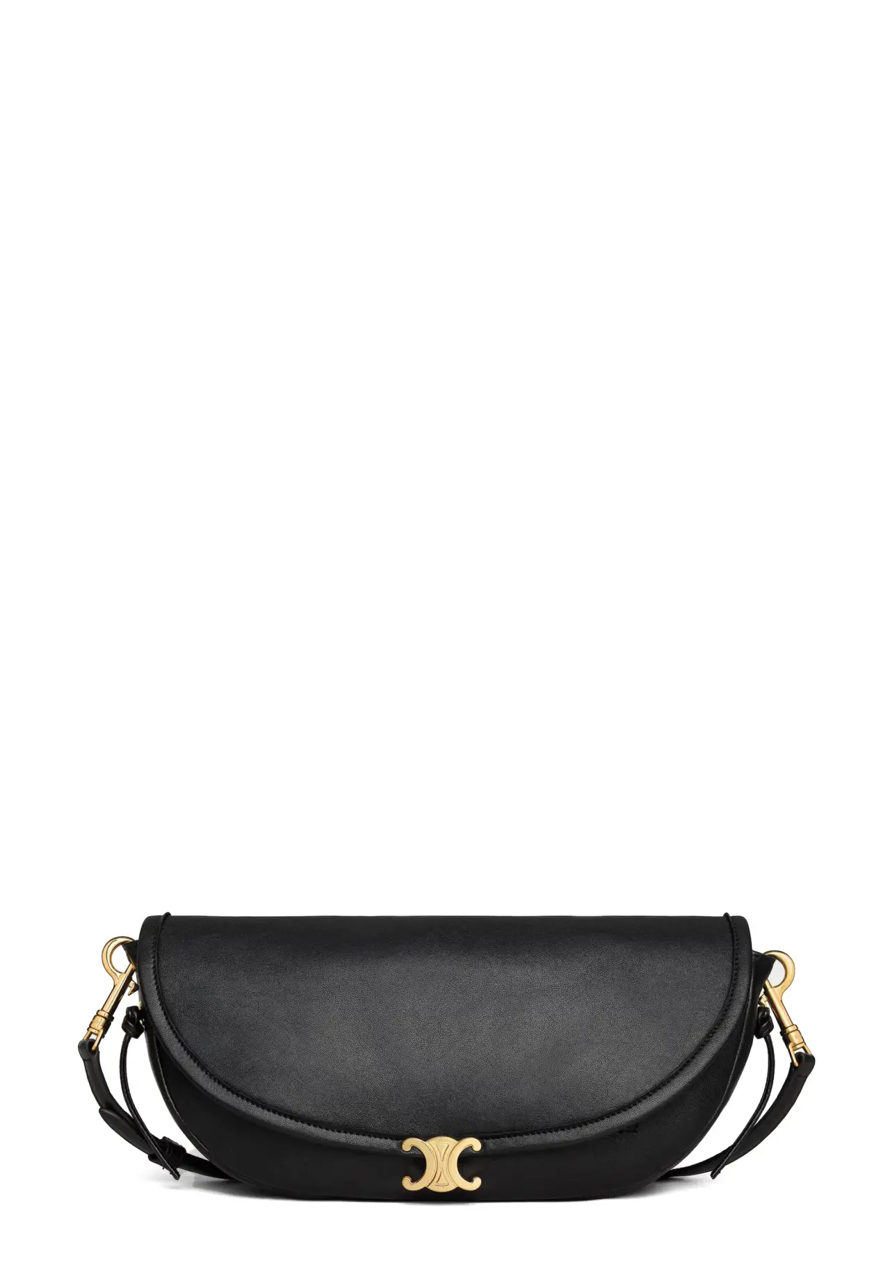 Little Half Moon Soft Triomphe / Supple Shiny Lambskin