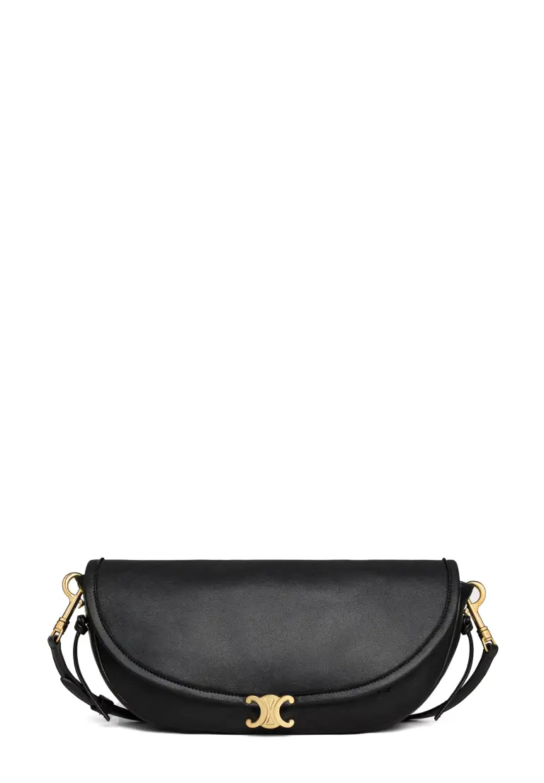 Little Half Moon Soft Triomphe / Supple Shiny Lambskin