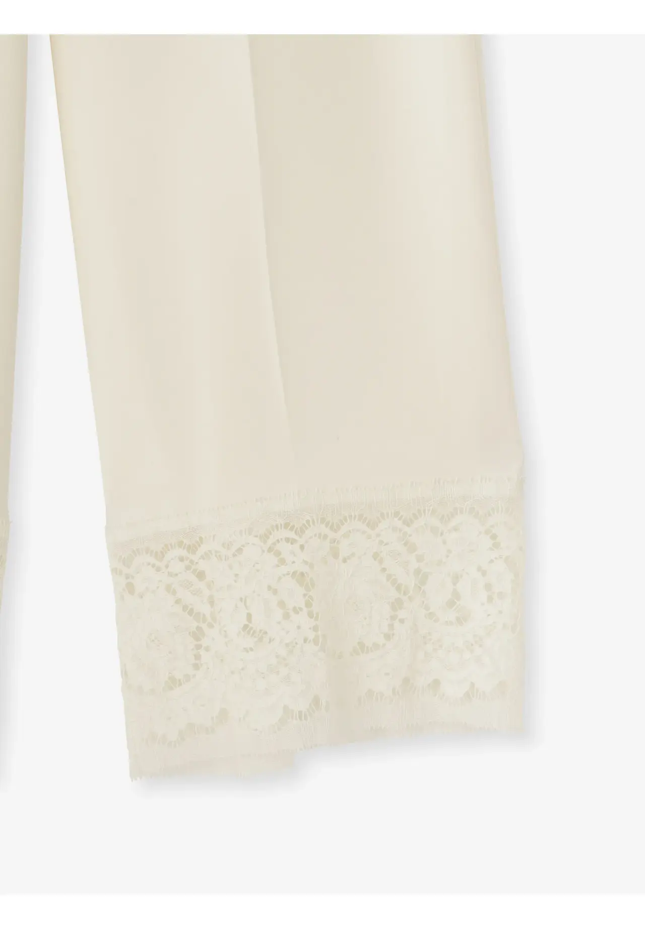 Double Cross Lace Hem All-in-One