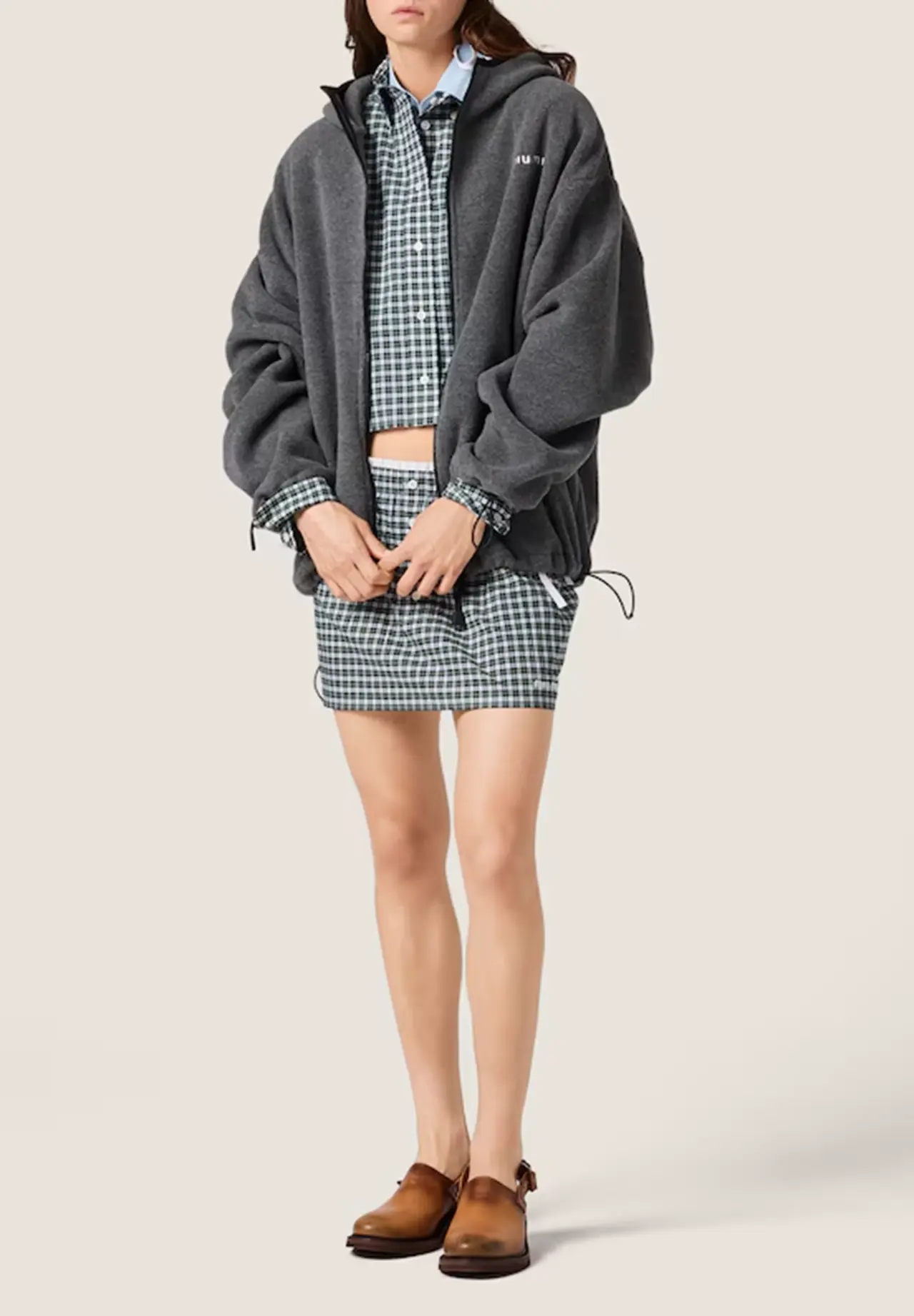Fleece Zip-Up Hoodie Jacket