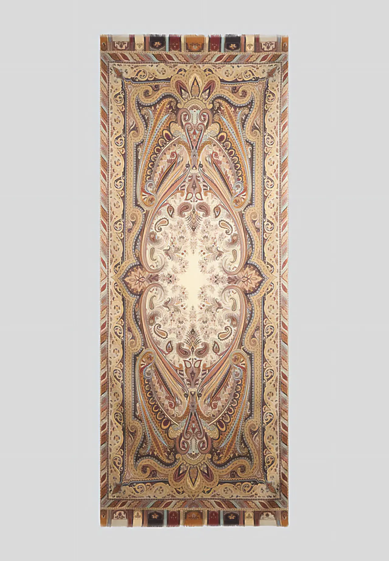 Engineered Print Cashmere & Silk Scarf