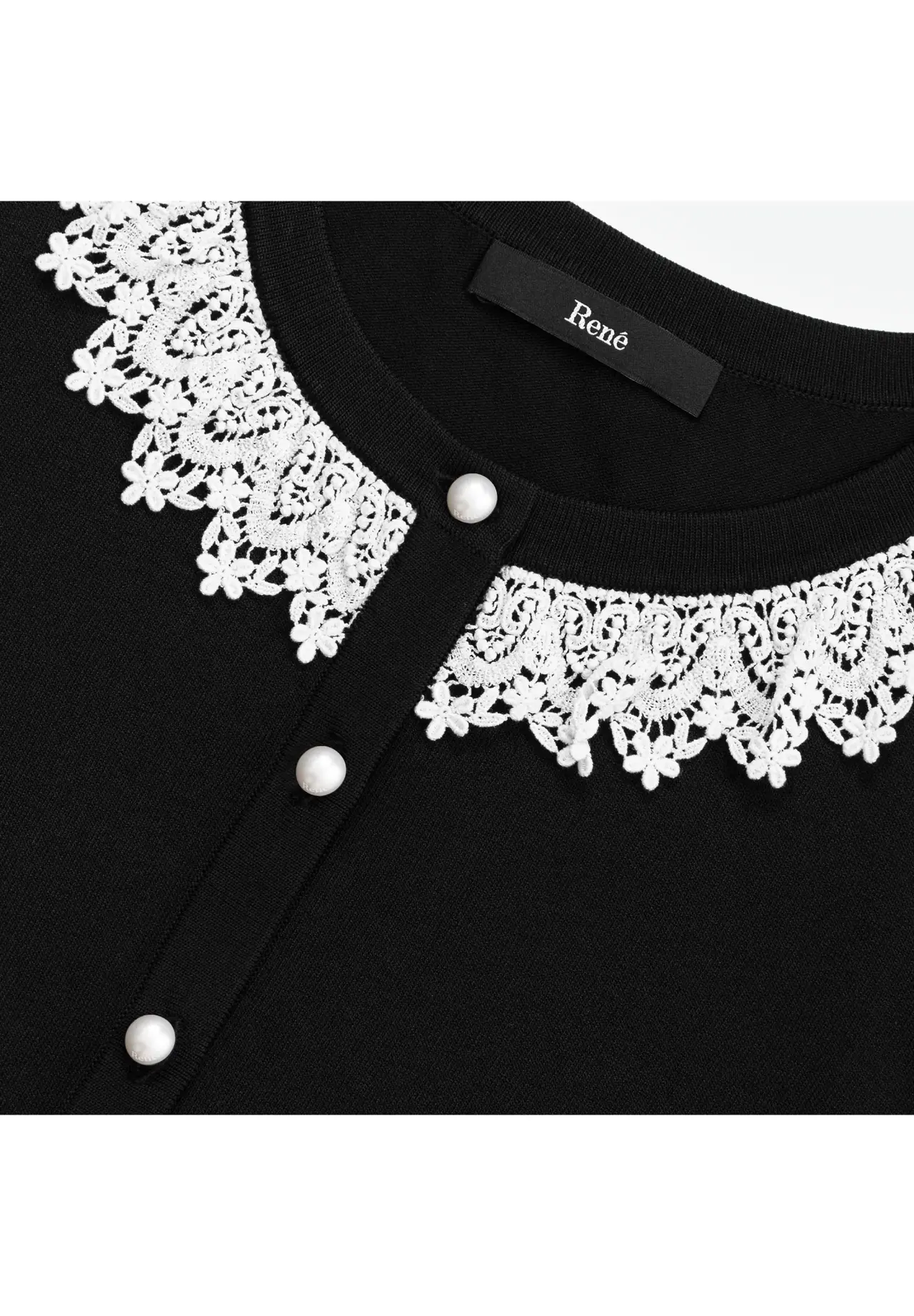 Lace Collar Knit