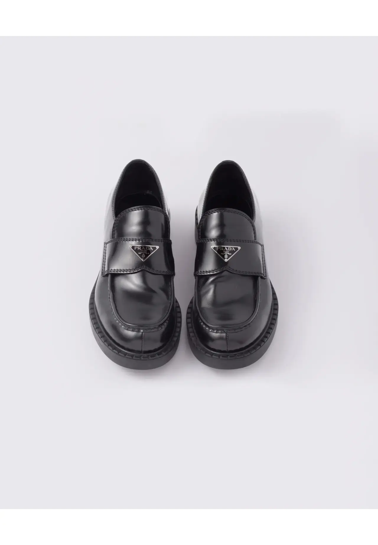 Chocolate brushed leather loafers