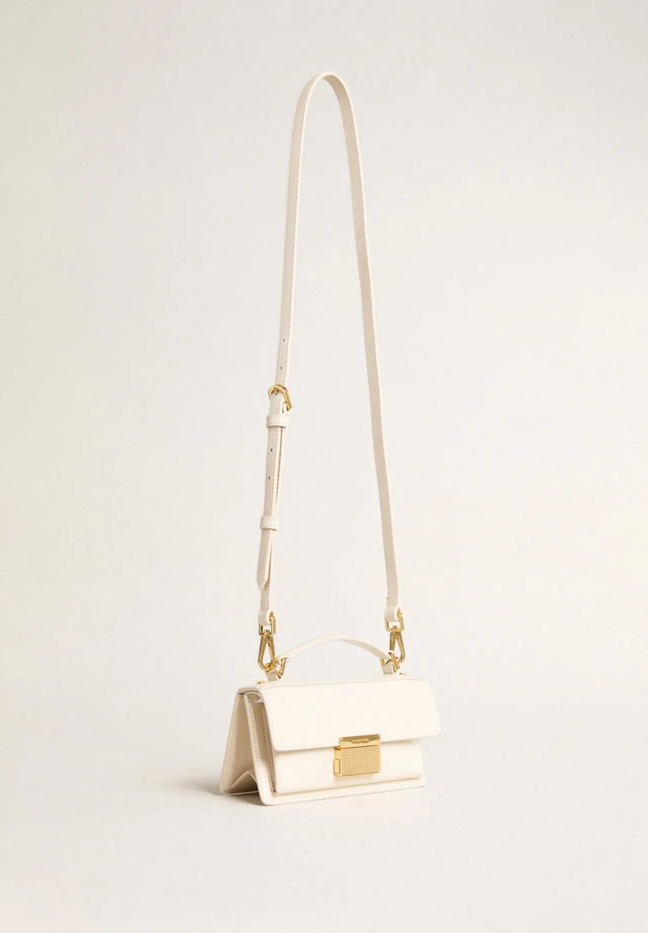 Venezia Bag スモール ボーデッドレザー（バター）＆ゴールドディテール