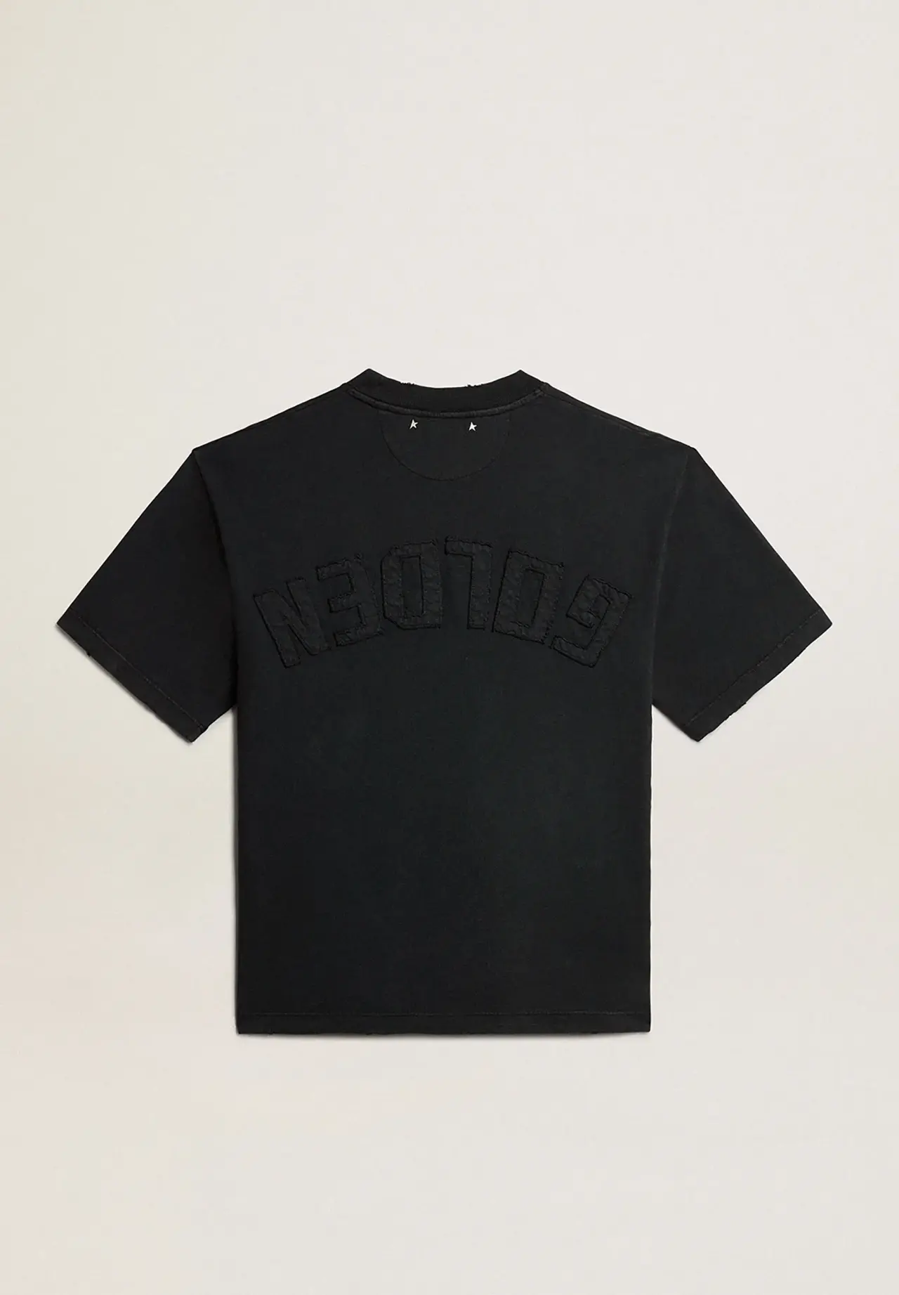 T-Shirt (Washed Black) with Upside-Down Logo on Back - Jersey Capsule