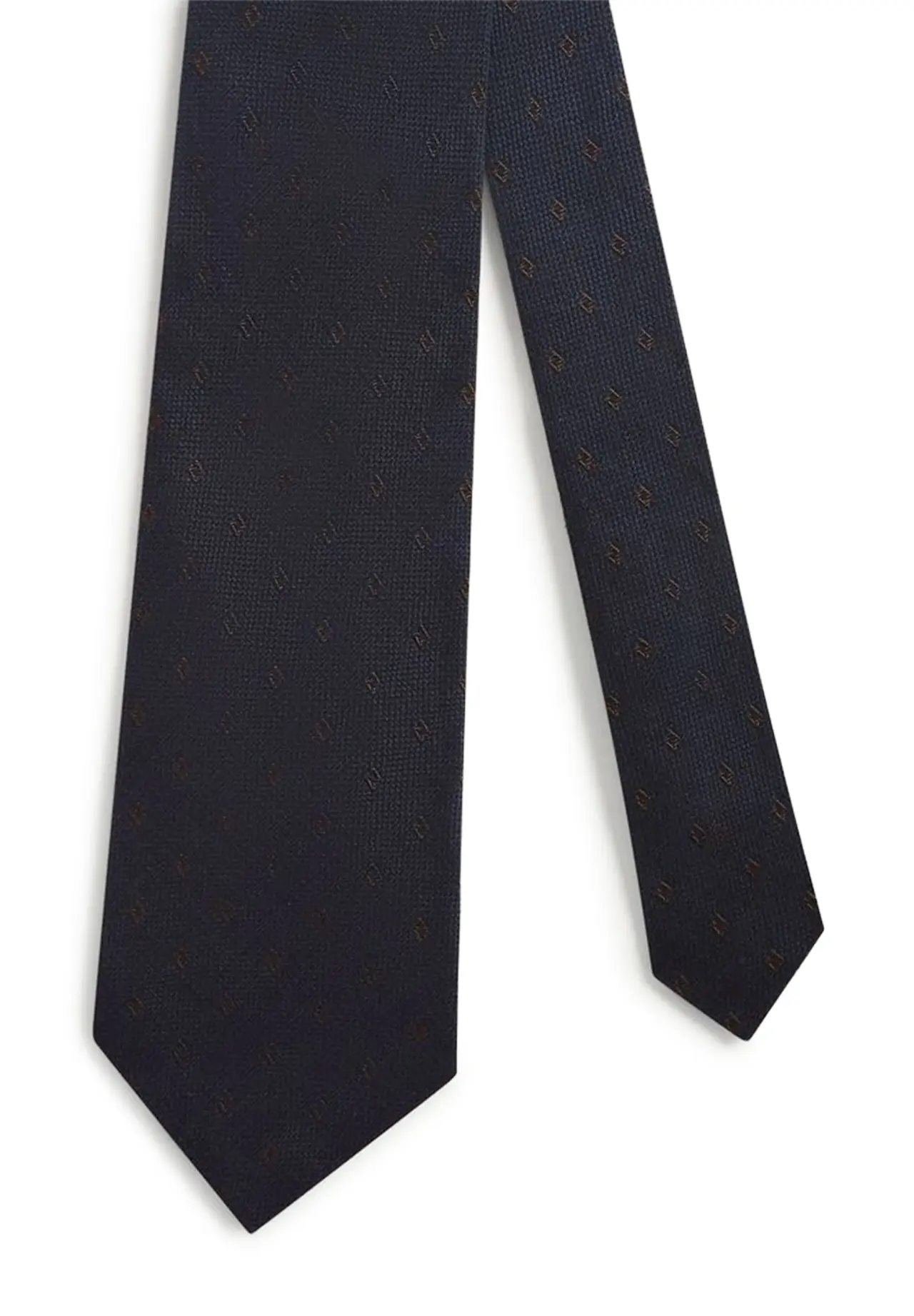 SILK DIAMOND MOTIF WOVEN TIE, R
