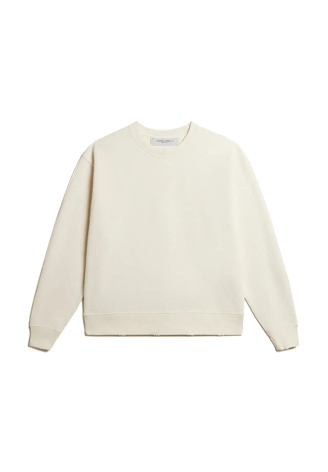 Used white sweatshirt with upside-down logo on the back - Jersey Capsule