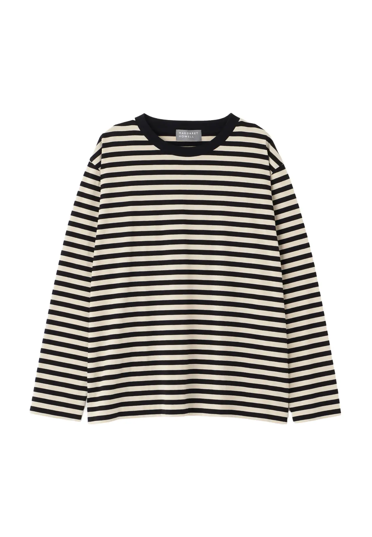 STRIPE COTTON JERSEY TOP