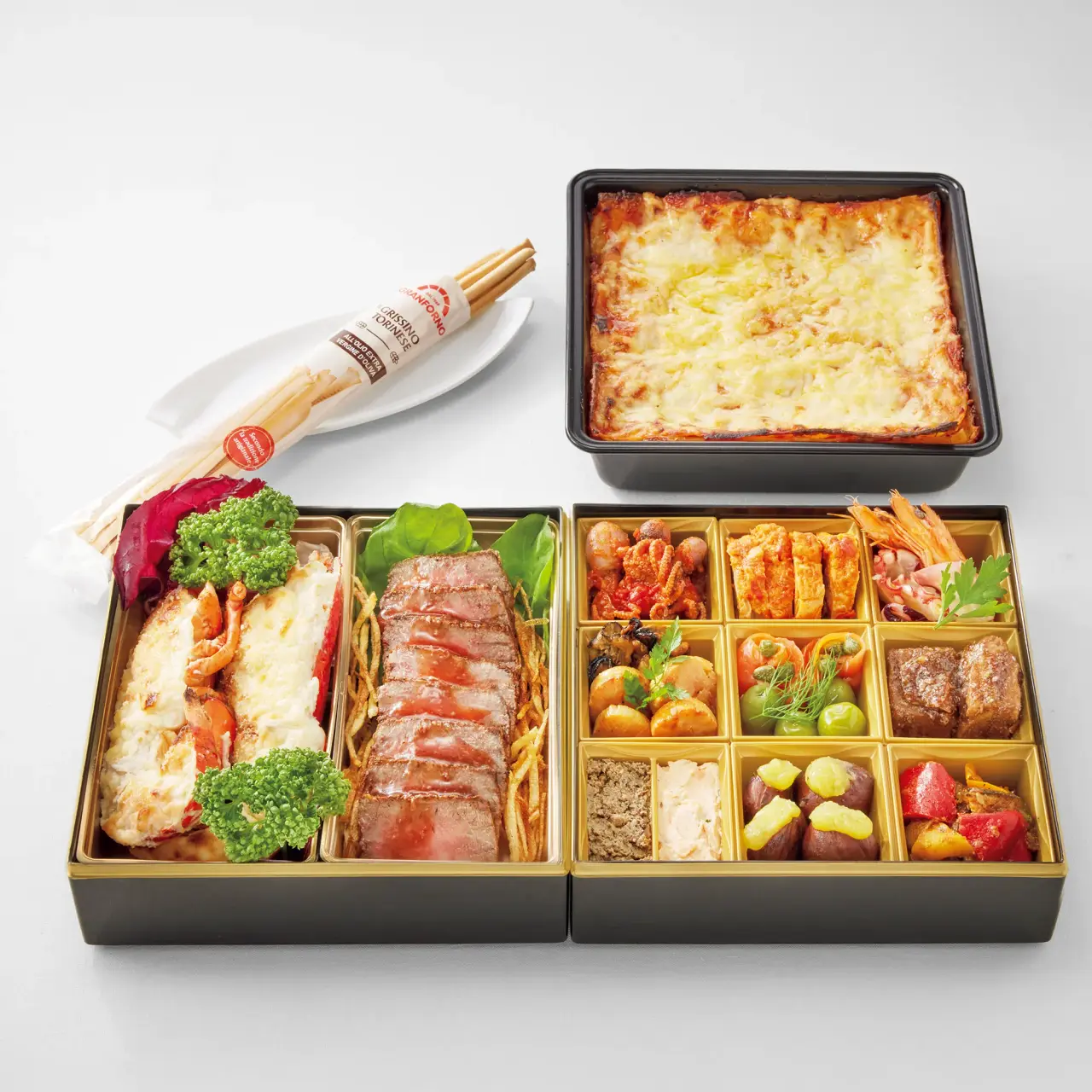 Italian Osechi Two-tier Box