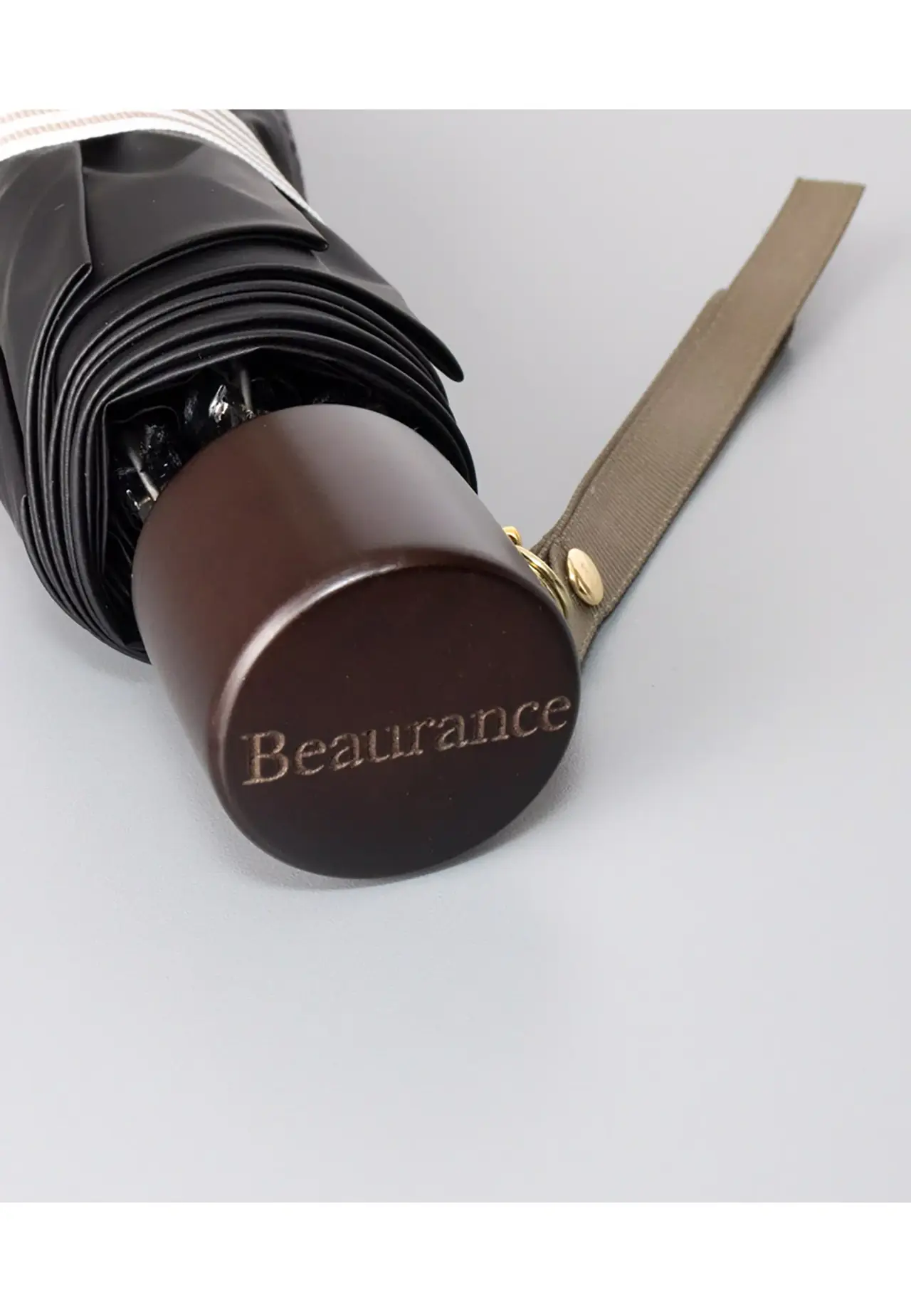 【 Beaurance （ビューランス）】グログランリボン晴雨兼用傘（折りたたみ傘）