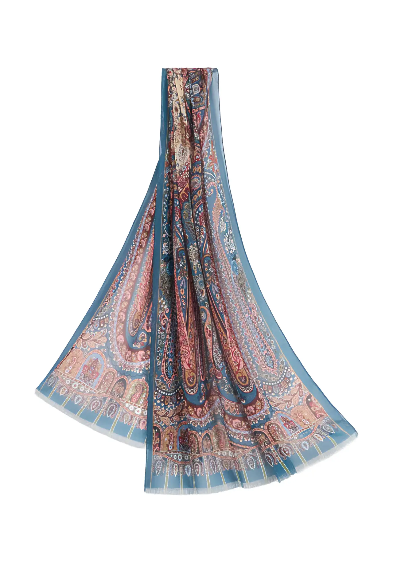 Engineered Print Silk Scarf