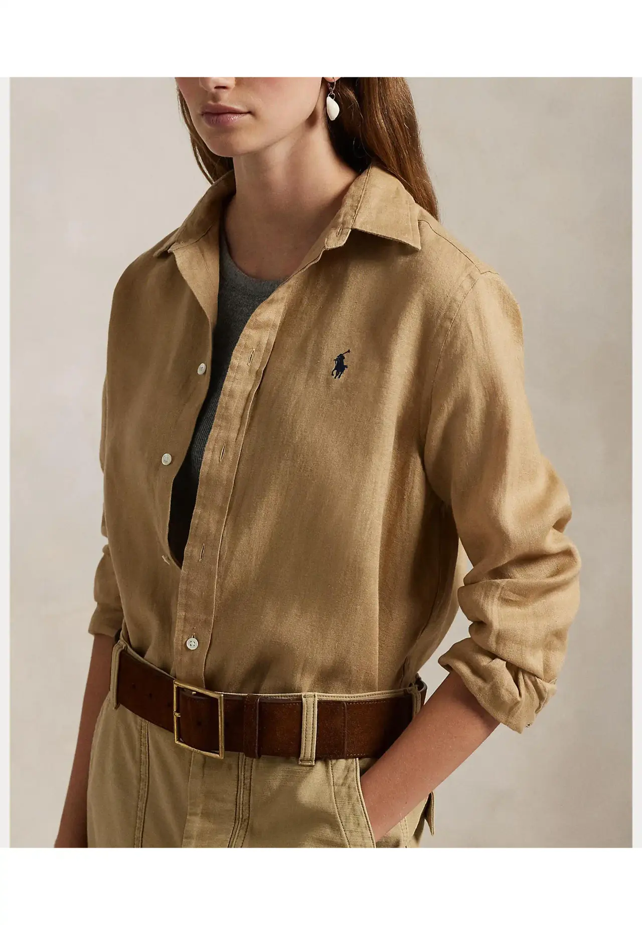 POLO RALPH LAUREN クラシック フィット リネン シャツ | Matsuya Ginza