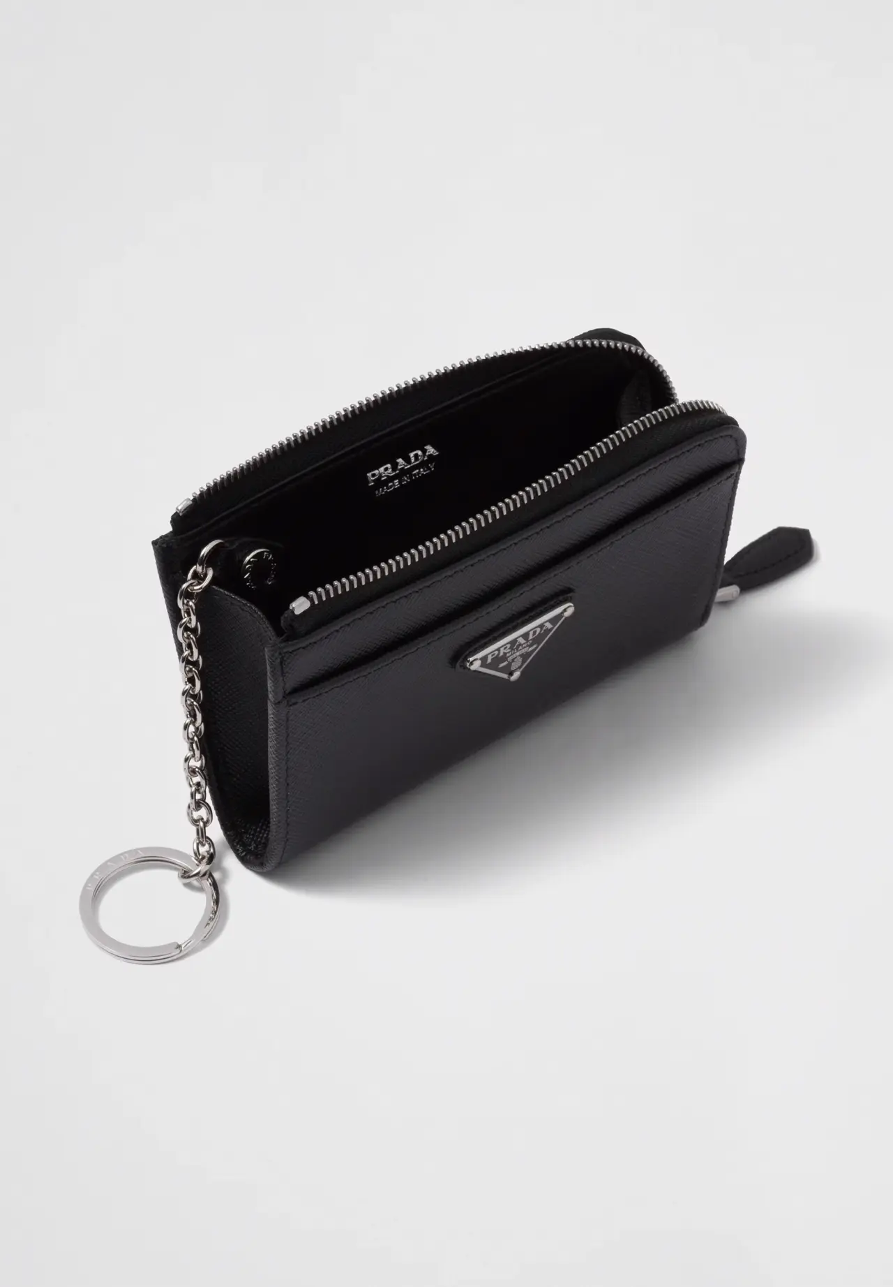 Saffiano keychain 1PP122 QHH F0632