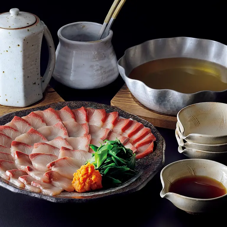 料亭のぶりしゃぶ鍋