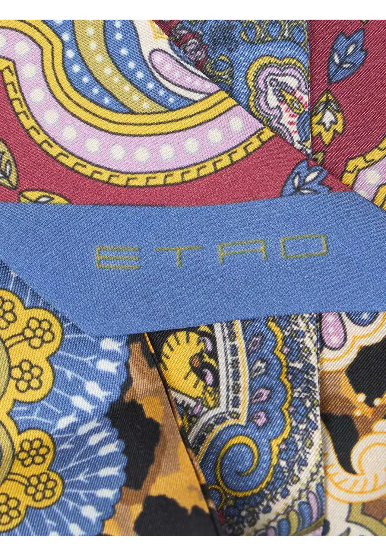 Leopard & Floral Print Silk Twill Paisleyna | Matsuya Ginza