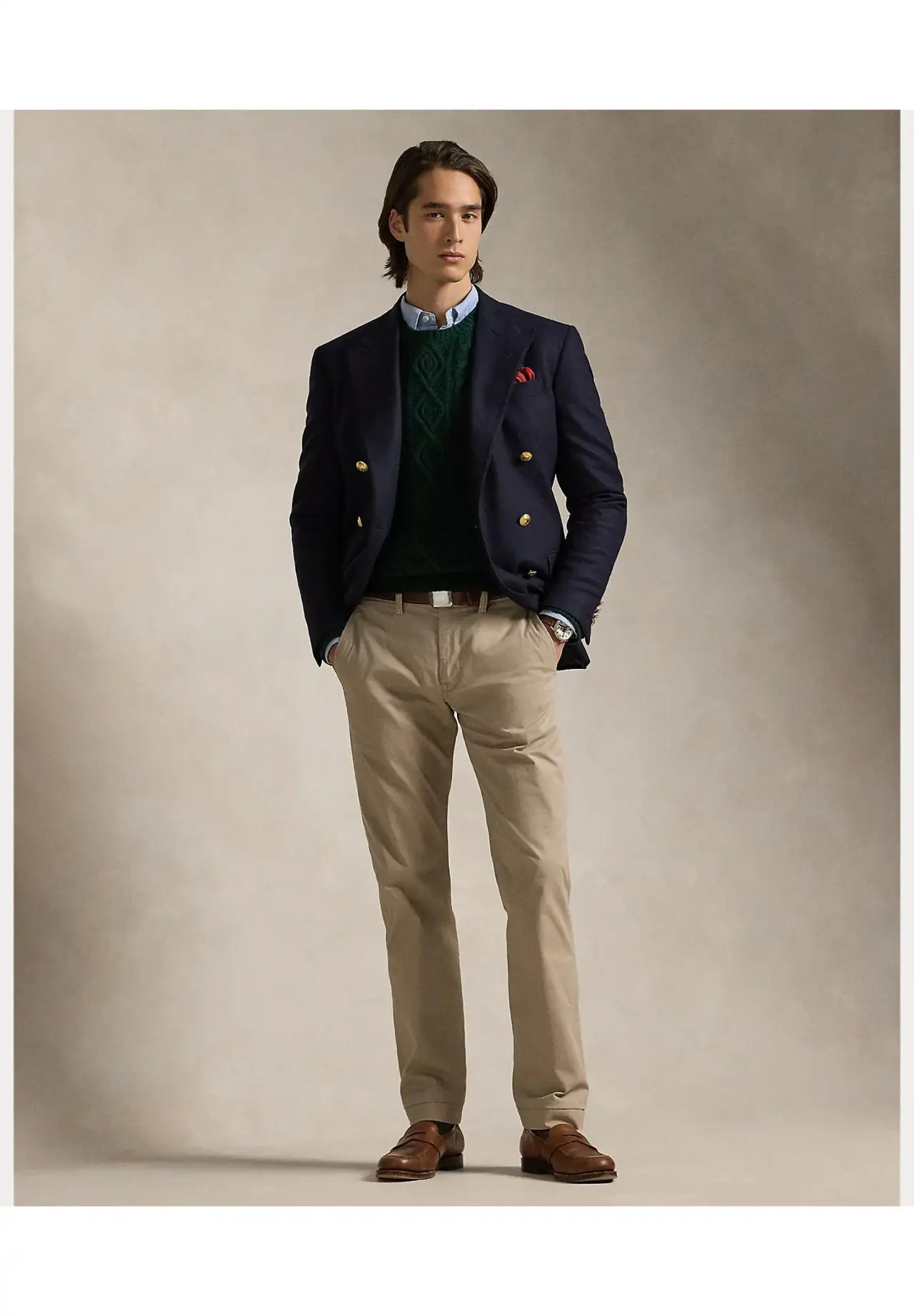 POLO RALPH LAUREN ストレート フィット ウォッシュド ストレッチ チノ