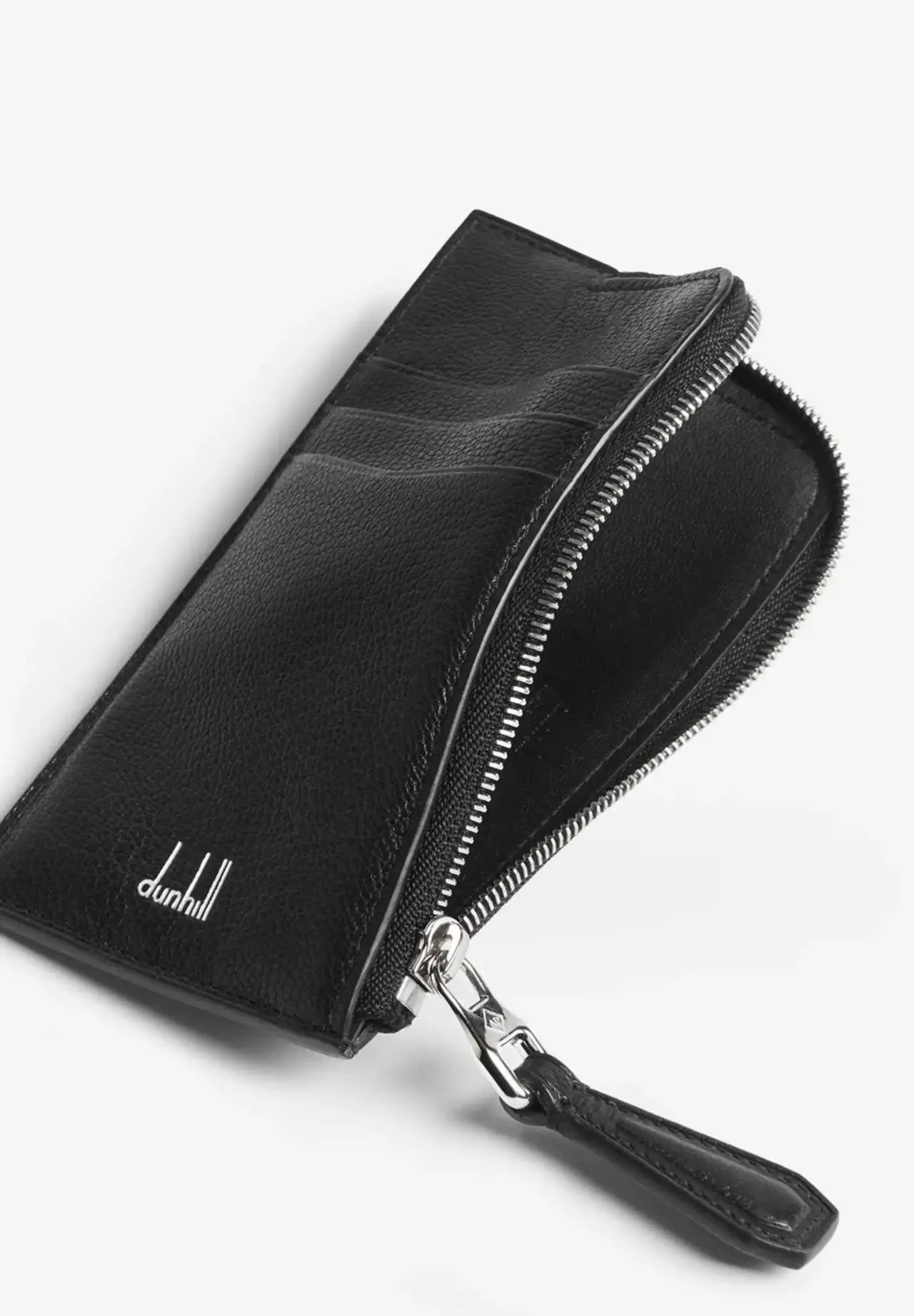 Fine Leather Zip Card Case